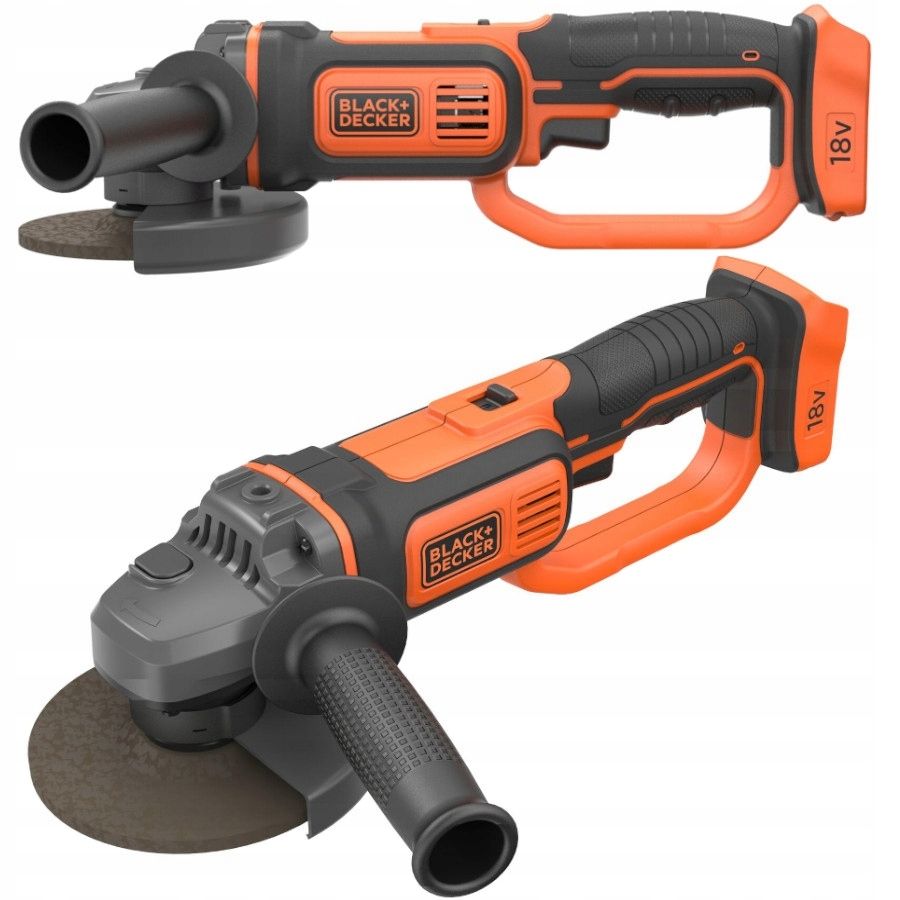  Kampinis šlifuoklis bešepetė black decker bcg6l8n 115mm 18v body + krepšys
