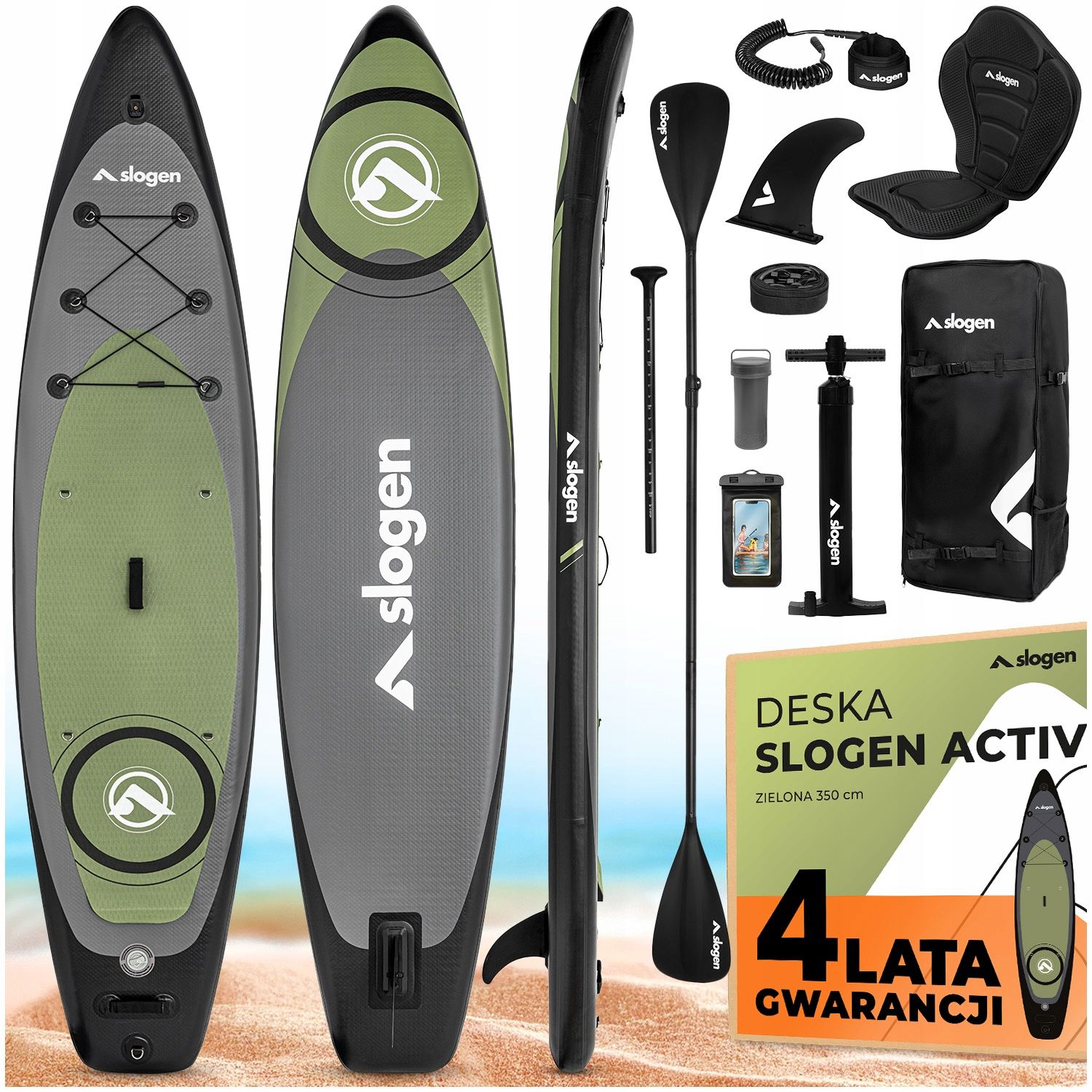  Sup doska active nafukovacie na plávanie stand up paddle 350cm množina 12 v 1