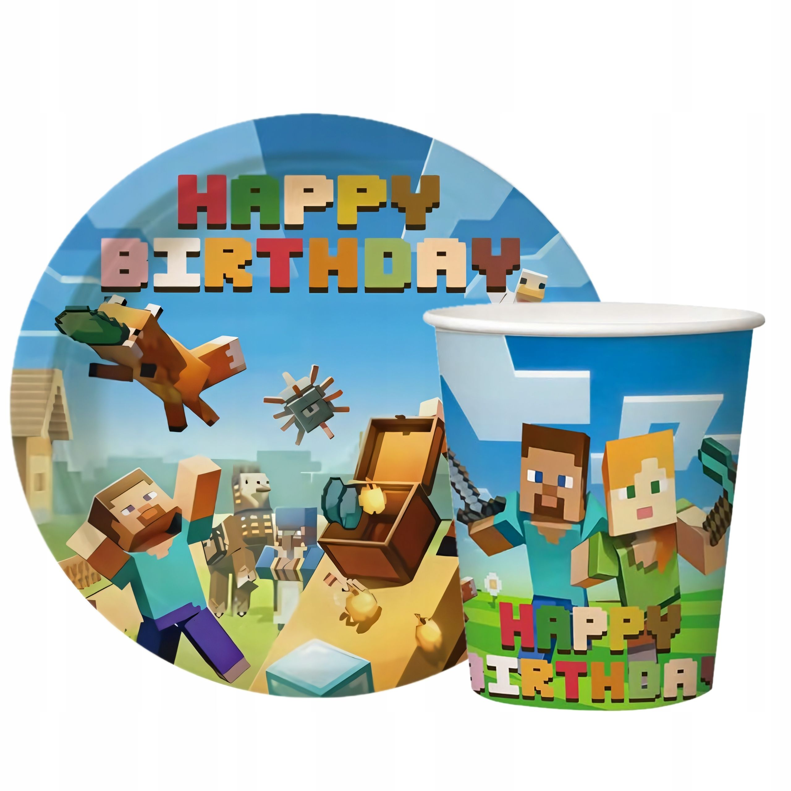  Saucers i cups roblox games paper set on your birthday 20 pcs.
