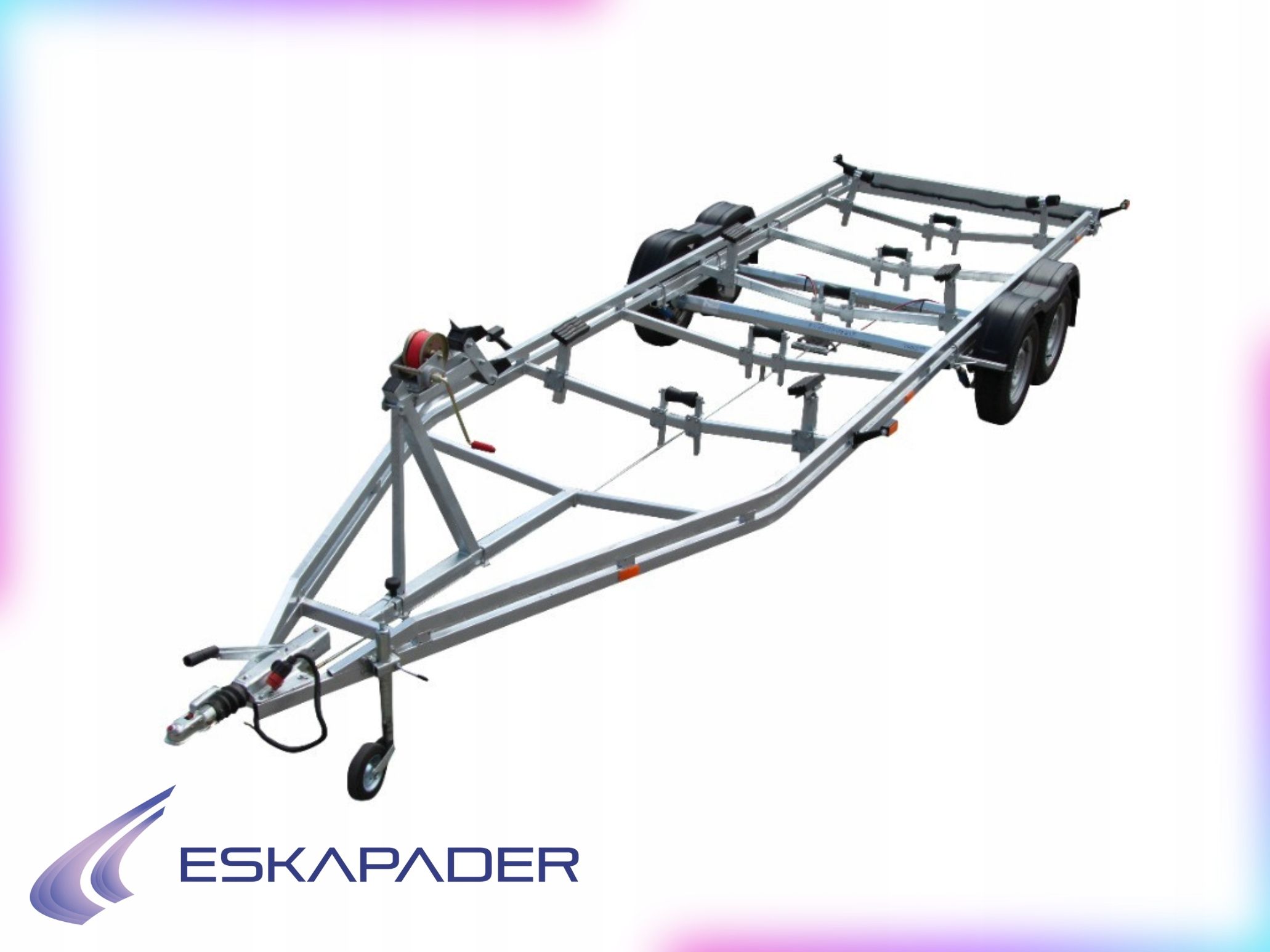 Trailer under the boat pp-2700 two-axle gvw 2700kg, lifting capacity 2150 kg