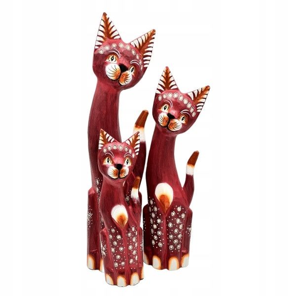  Katze kätzchen holzfigur wunderschön einzigartig dekoration oder geschenk 30cm