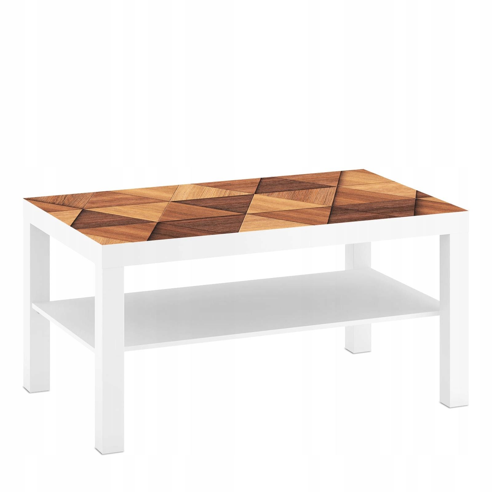  Laminovaná samolepka pro stůl káva ikea lack 90x55 cm trojúhelníky dřevo