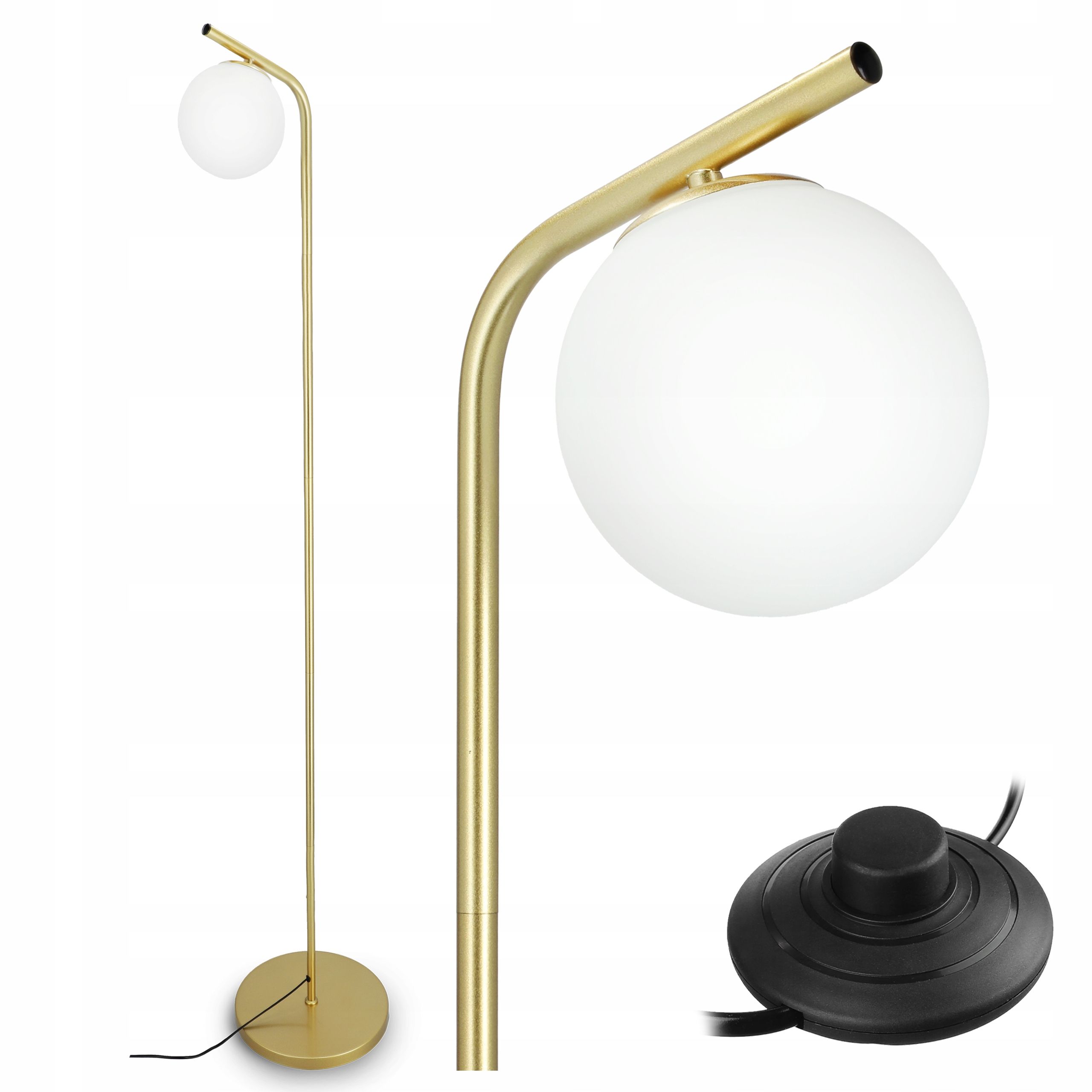  Stehleuchte led-licht zum lesen nachttisch 1x gu10 schalter 160cm