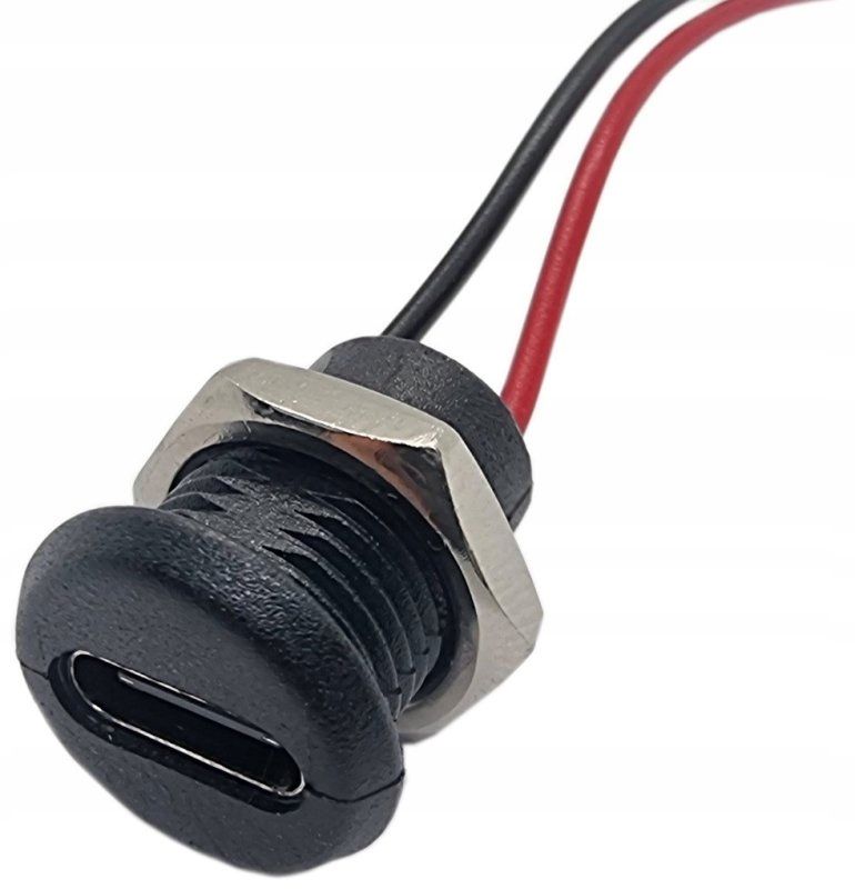  Pistikupesa usb-c usb tüüp c keha jaoks paigaldus visiiriga 2 kaablid