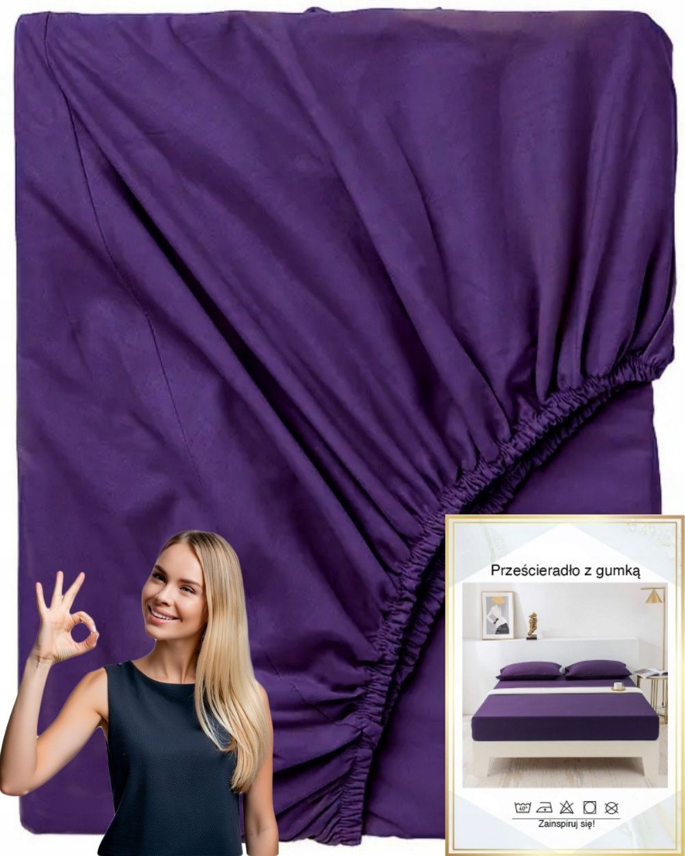  Puuvillane lina pehme kummiga premium 200x220 värvus pistaatsia