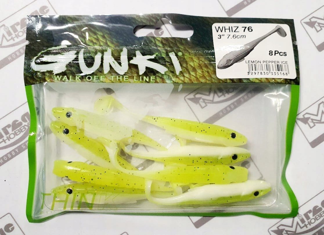  Norīt gunki kiddy 4"(10cm) - salt & pepper (op. 5 gab.) [52683]