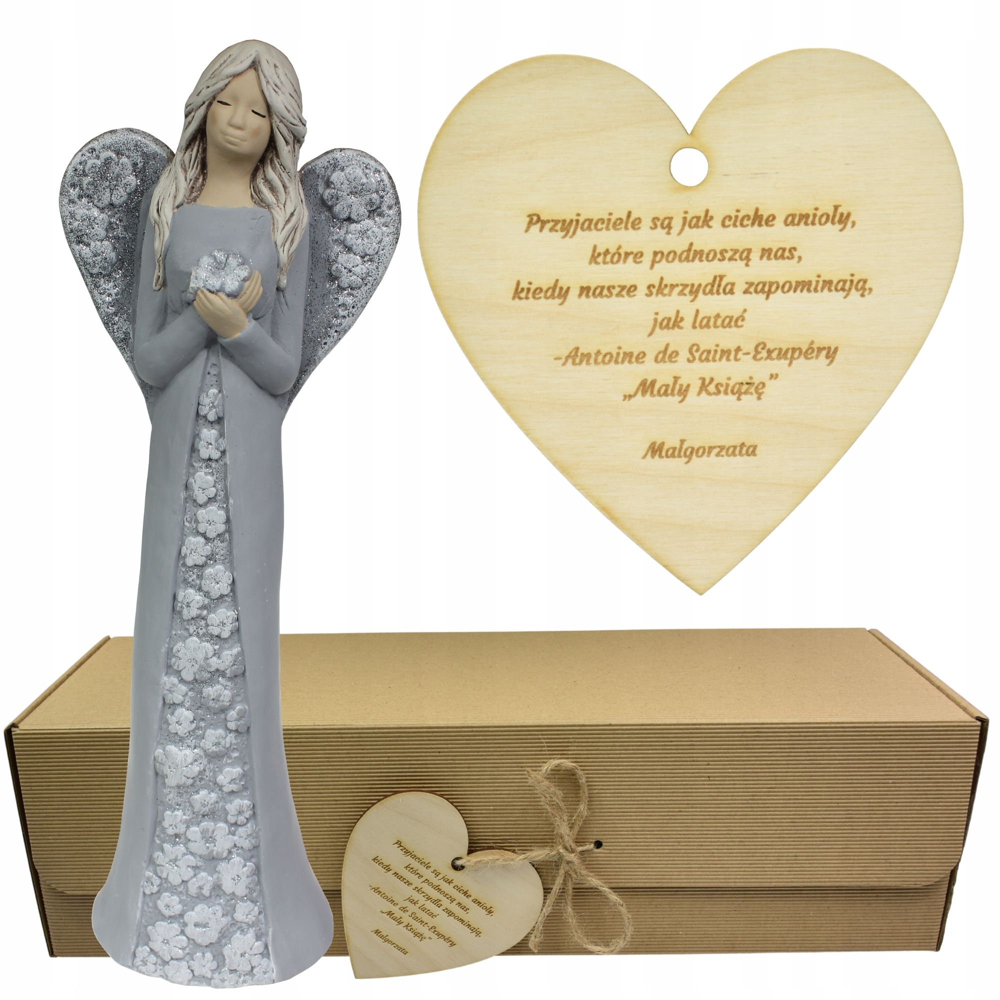  Angel figurine large adornment gift colour engraving