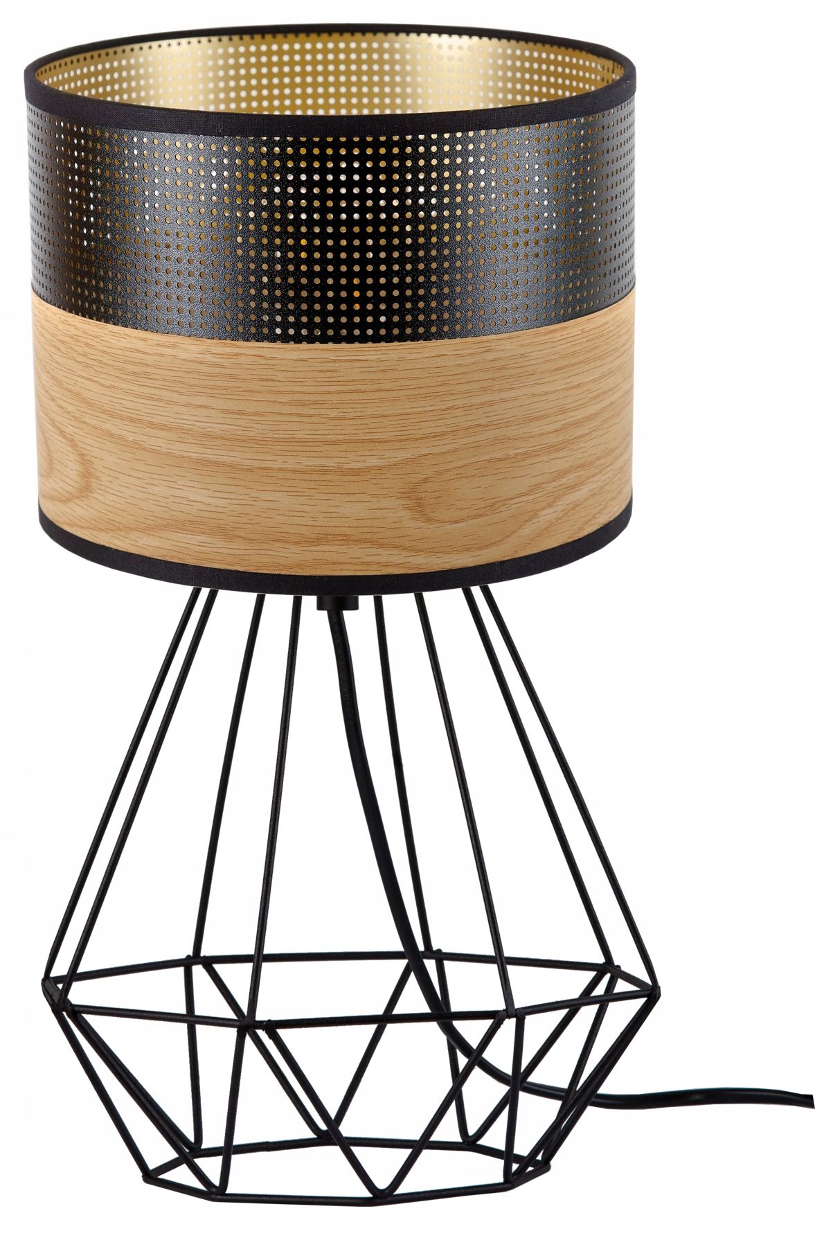  Štýlový nočná/stolová lampa moderné sklo kapucňa plisované grafitová farba led