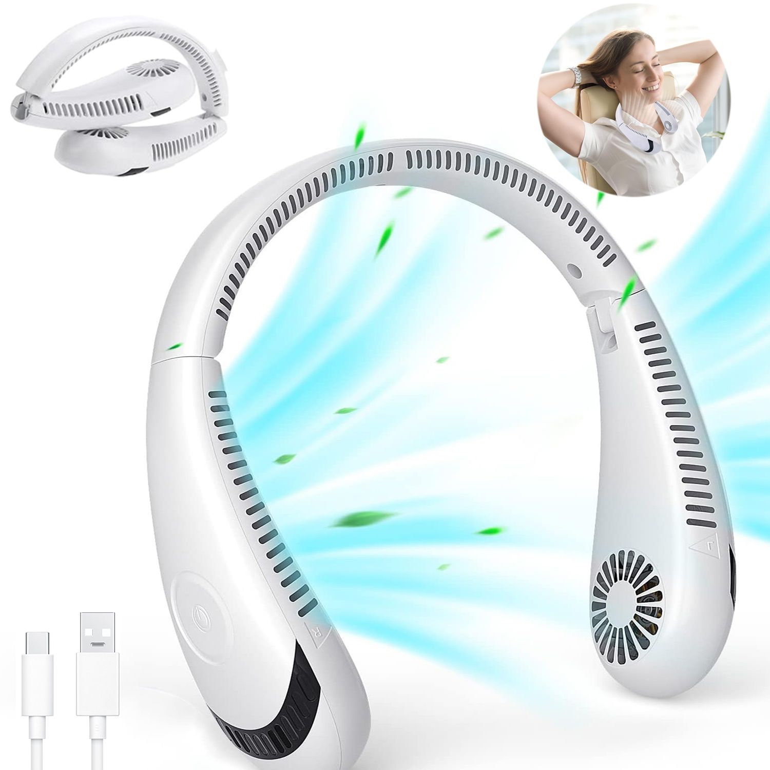  Mini ventilators galda ventilators portatīvo apgriežas 360° usb 800ir