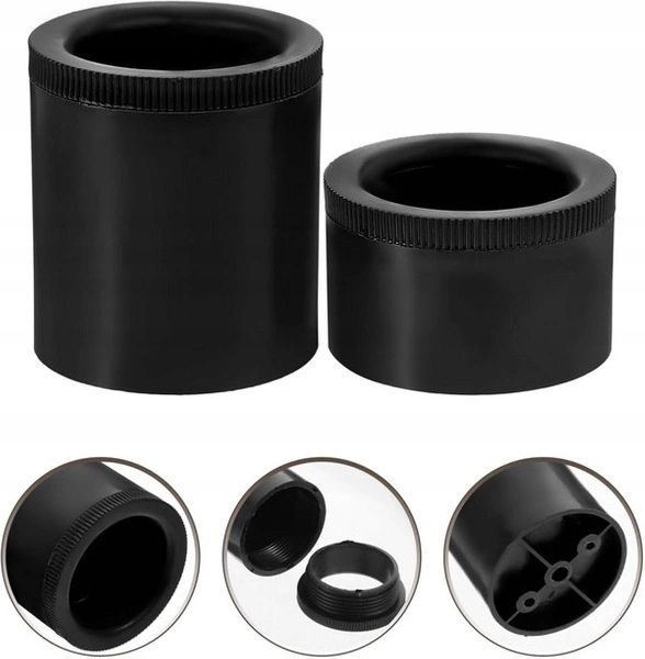  Jalad kummist ümmargune must mööbli jaoks – 25x20x13mm – komplekt 4 arvutid.