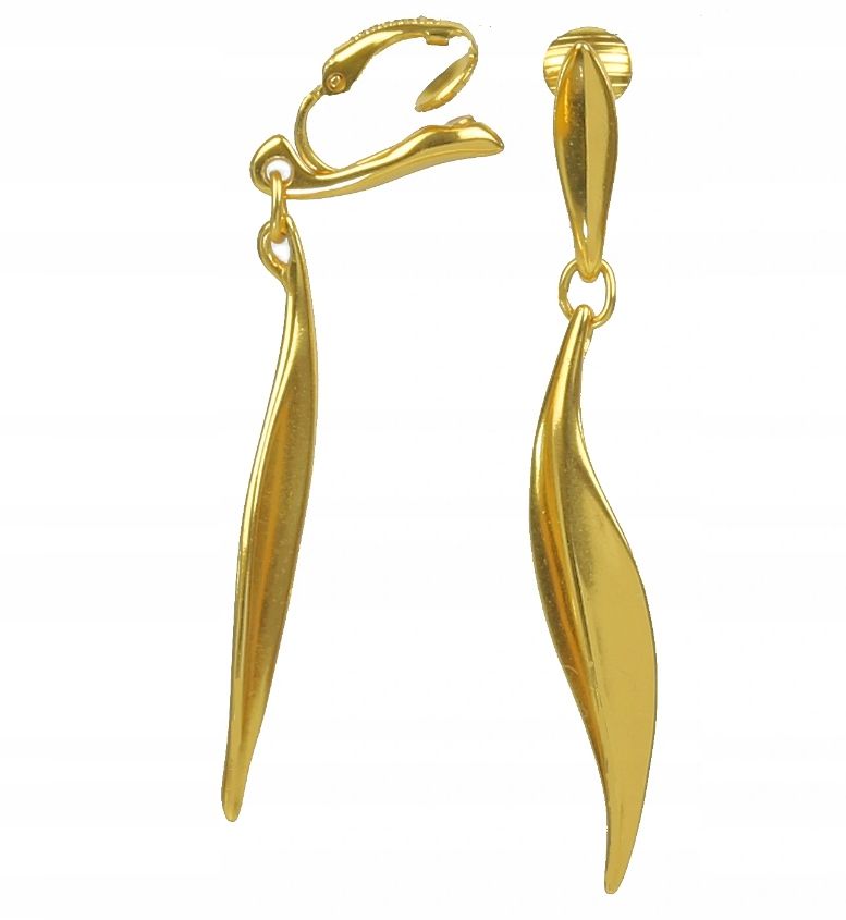  Lang clips golden damen leicht hängend groß beeindruckend für die ohren colibra