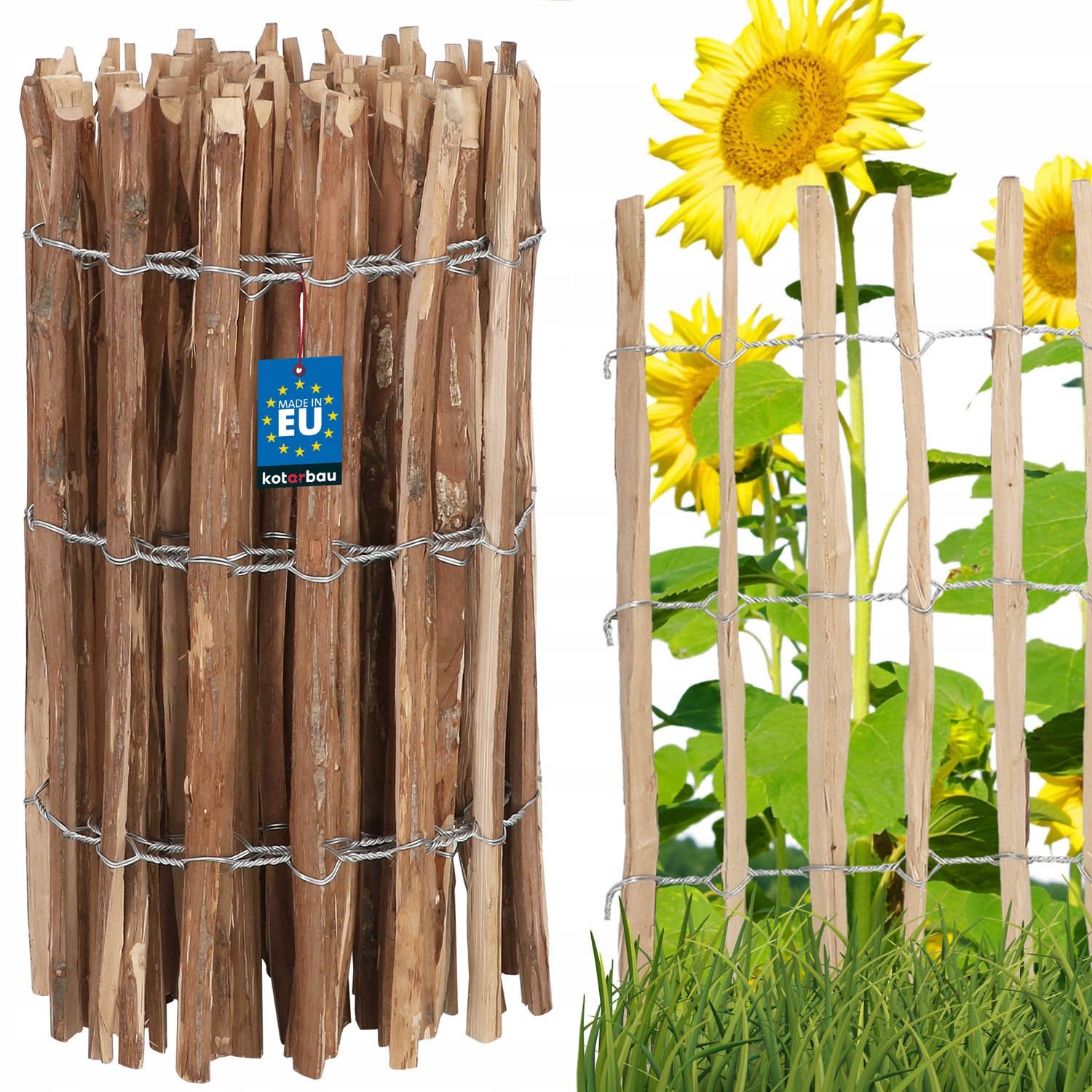  Plot z lieskového dreva 7-8 60x500cm plot obruby palisada záhrada skrútený