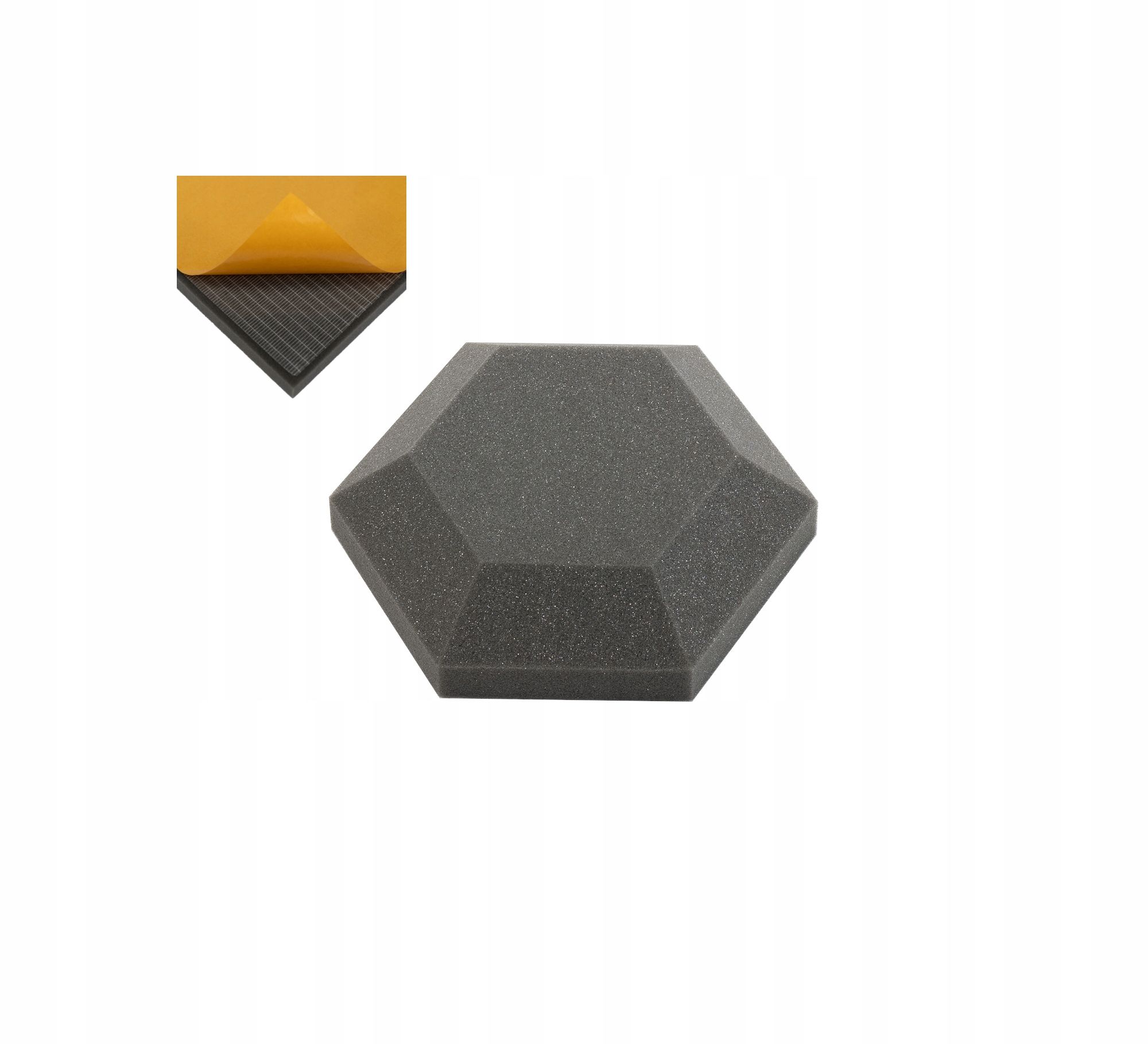  Akustiline paneel kärgstruktuuriga kuusnurk wygluszajacy pool 20cm gr. 3cm hall