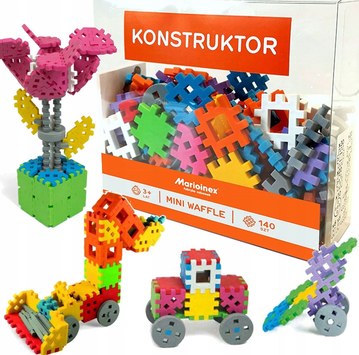  Pastell- blöcke marioinex waffle mini 300 pcs., 10 blätter lehrreich