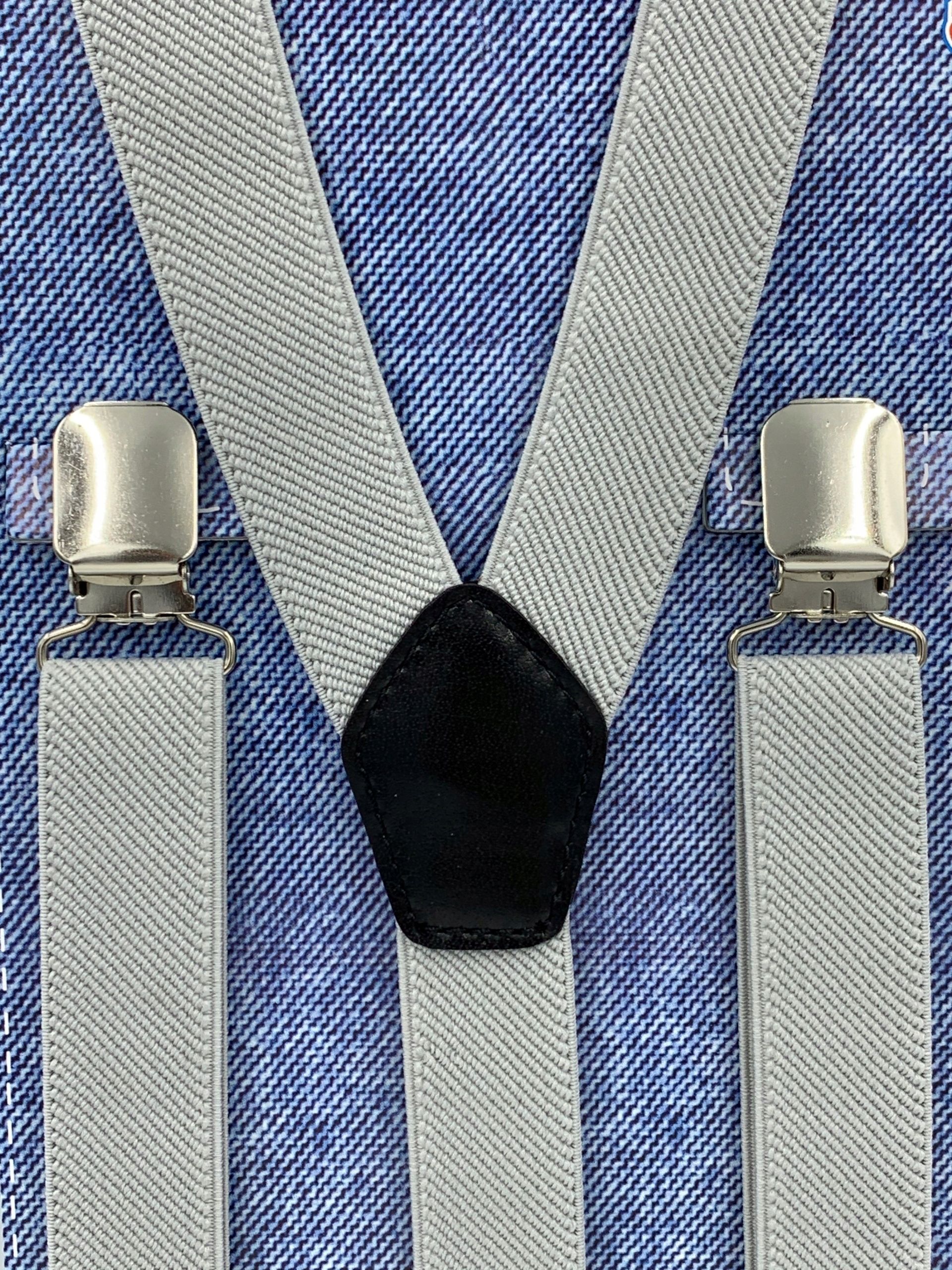  Burgundy uniform smooth braces for trousers