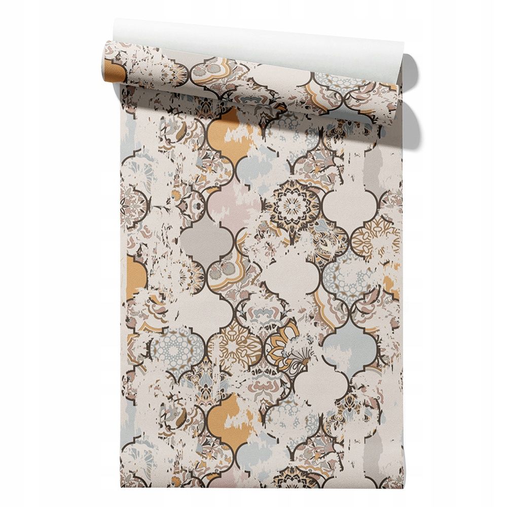  Wallpaper non-woven fabric pastel cherries wallpaper in a roll 50cm x 6,1mb