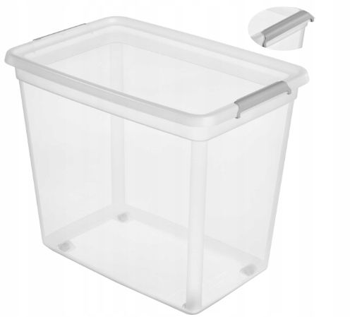  Dėžutė organaizeris plastikinis su dangčiu po lova 29l base