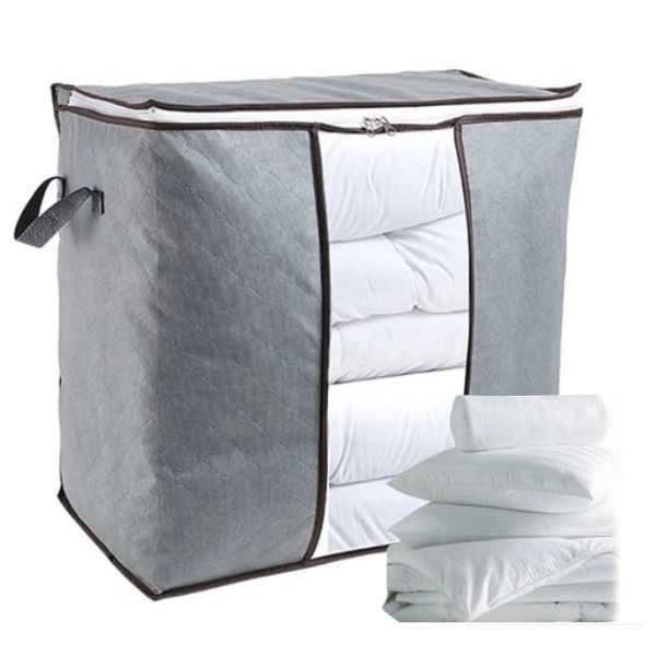  Dėžė rūbams spintai i stalčiai sulankstoma - 47x28x20cm - pilka