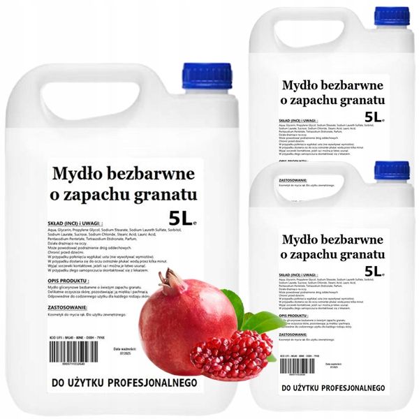 Cleanhom seife transparent aroma granatapfel 5l feuchtigkeitsspendend i empfindlich