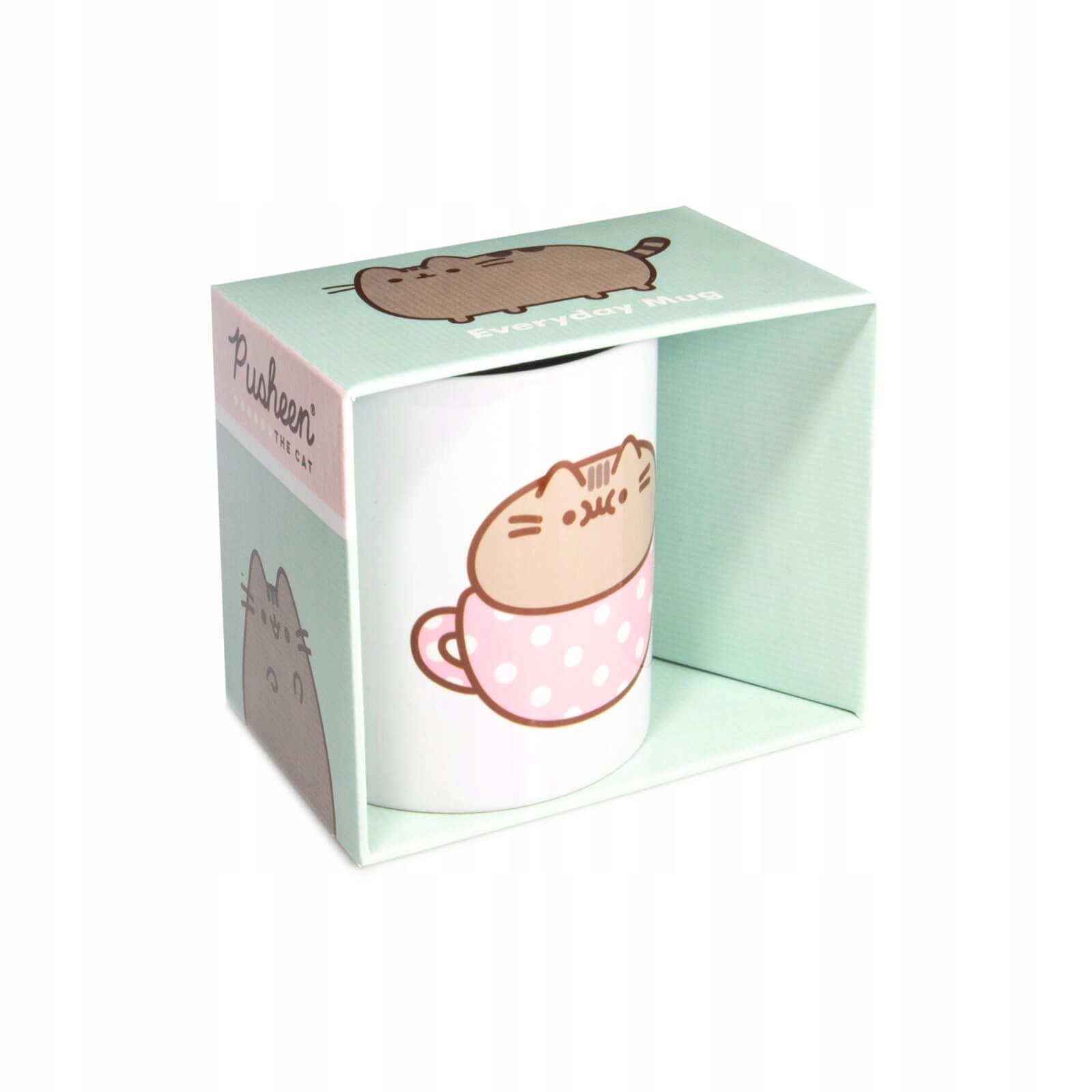  Cup pusheen cat cups for children with print in the box for a gift 315 ml