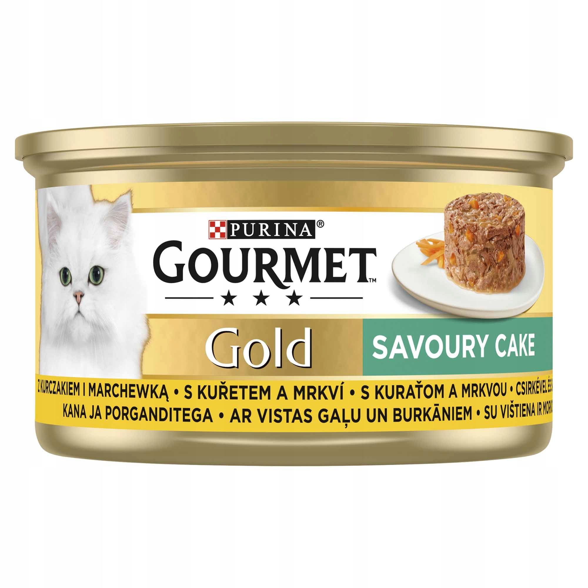  Purina gourmet gold savoury šlapias maistas su vištiena i morka 85gx12szt