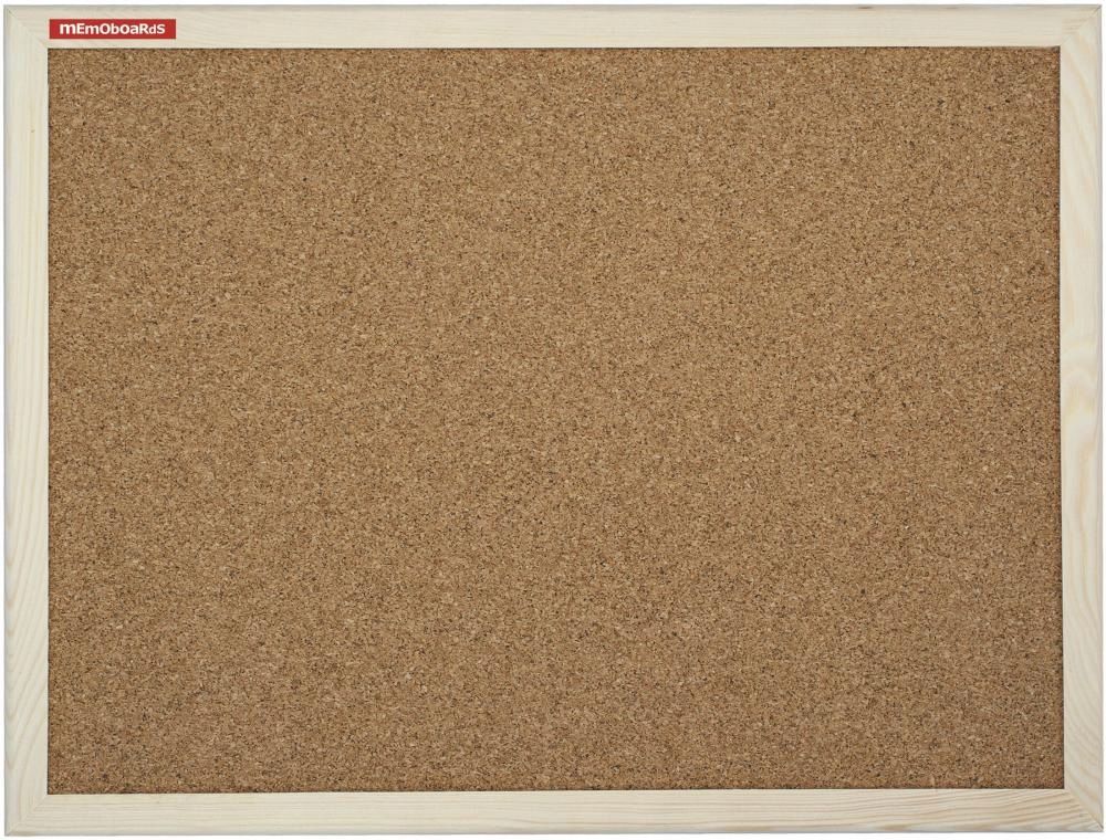  Korková deska v dřevěném rámu 60-40cm hnědé barvy