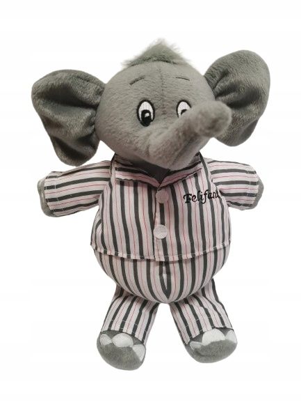  Dramblys w pizamce pirštininė lėlė minkštas žaislas 30cm elephant drambliukas