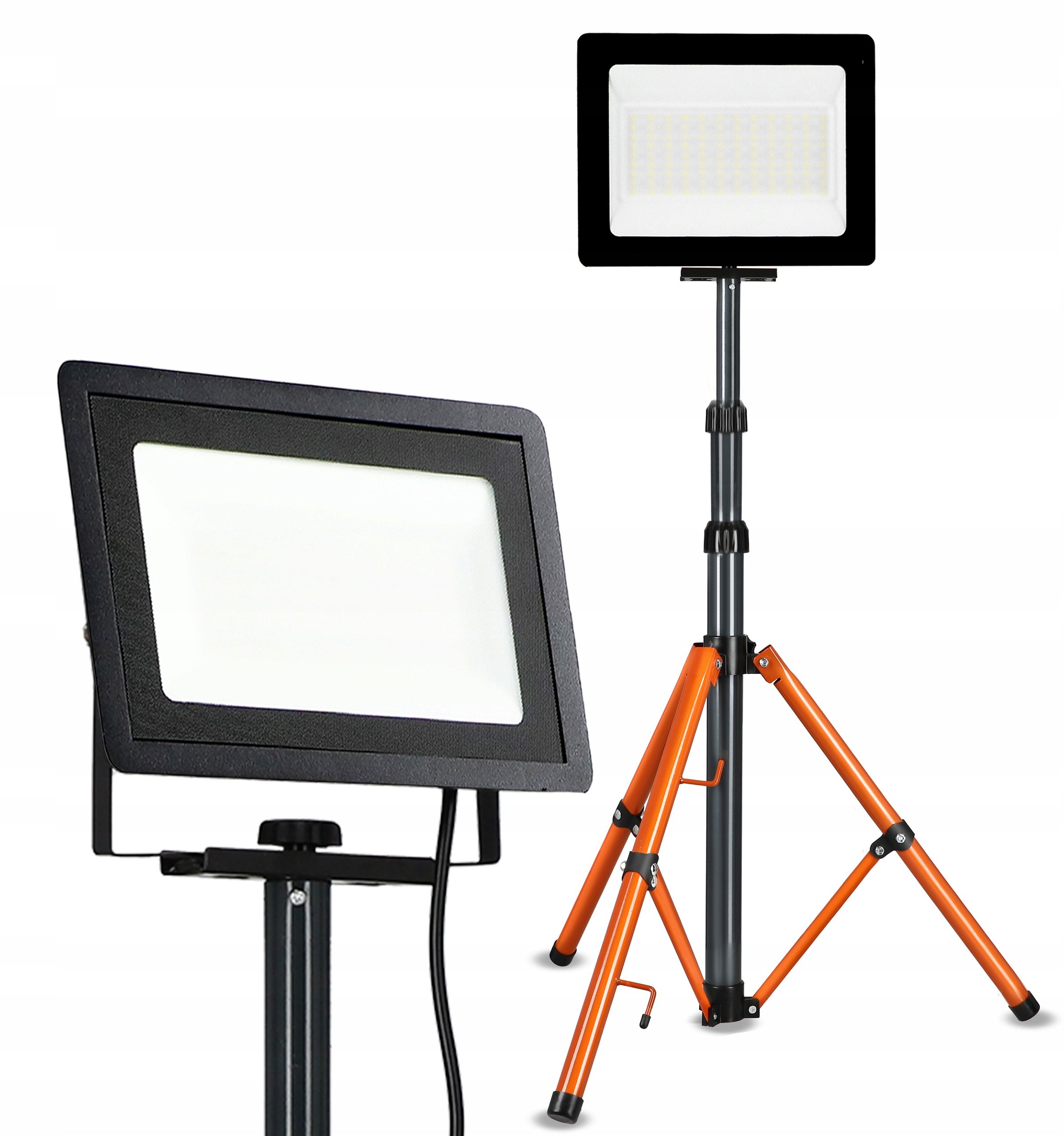  Led halogen stand construction spotlight 2x 50w 11000lm lamp on a stand