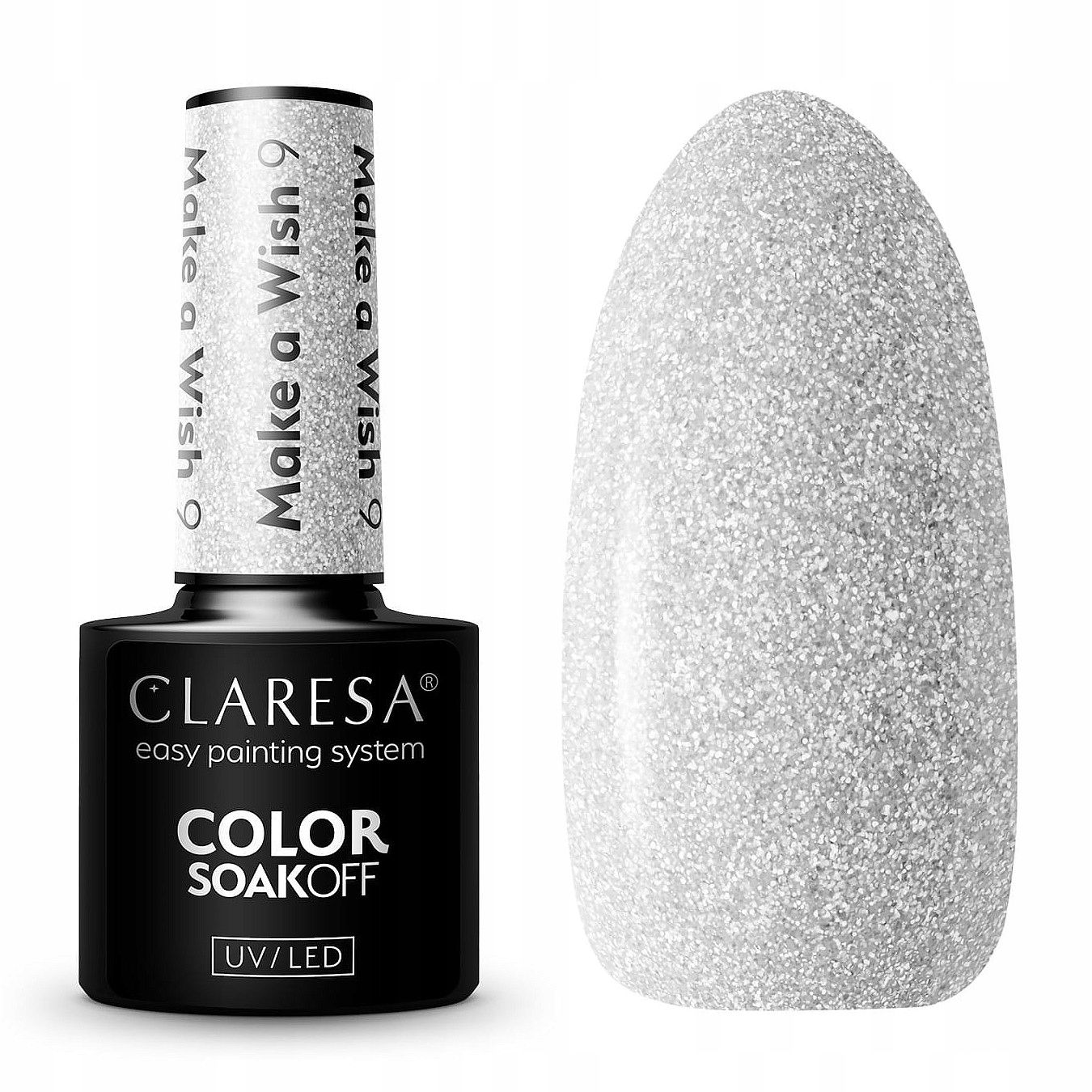  Claresa hübriid küünelakk burgundia glitter pink 554
