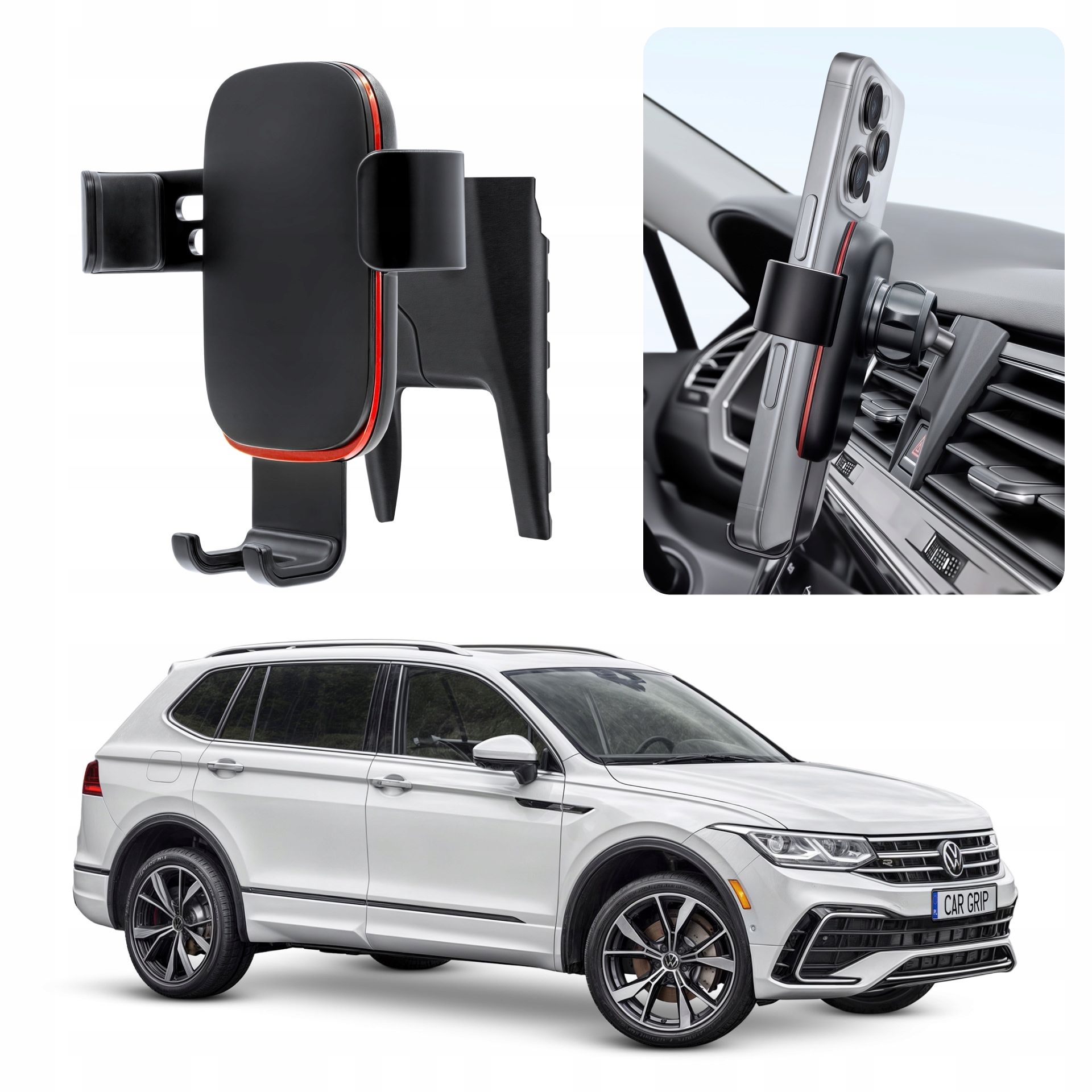  Adapter hoidja telefoni jaoks mõeldud sisse volkswagen tiguan ii 2 (2016-)