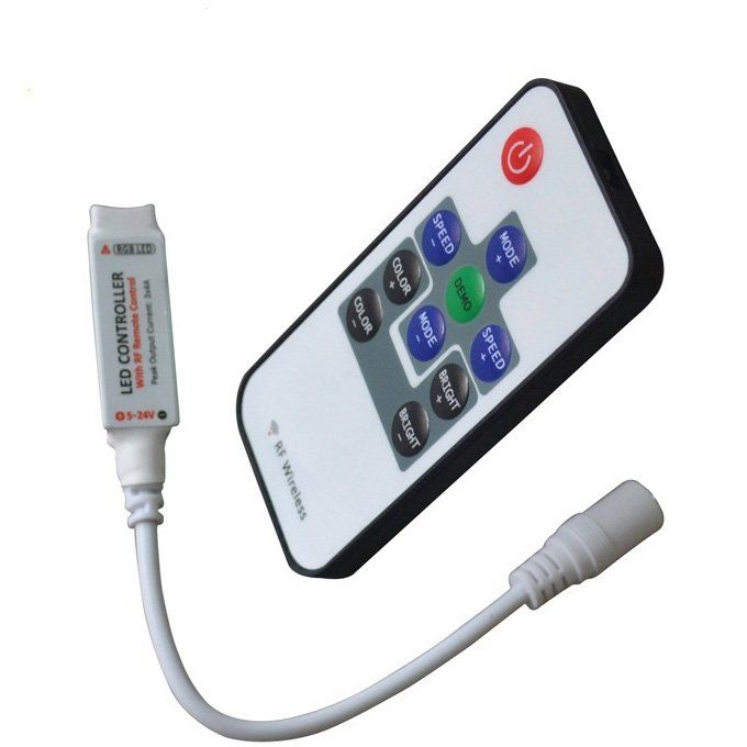  Valdiklio rgb valdiklio rf radijo 10p mini led 01