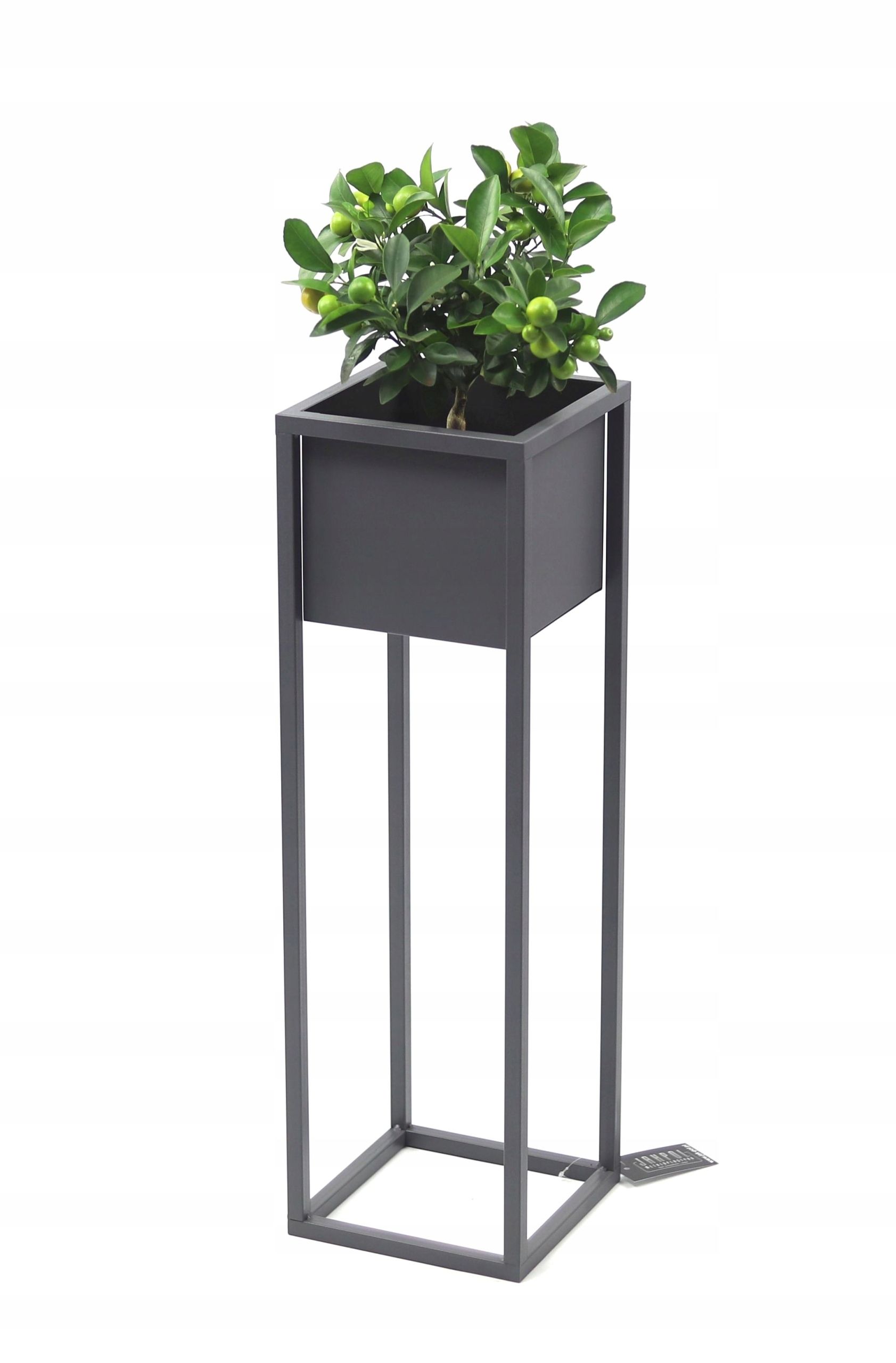  Metal stand for flowers standing flower stand black 70cm box loft style