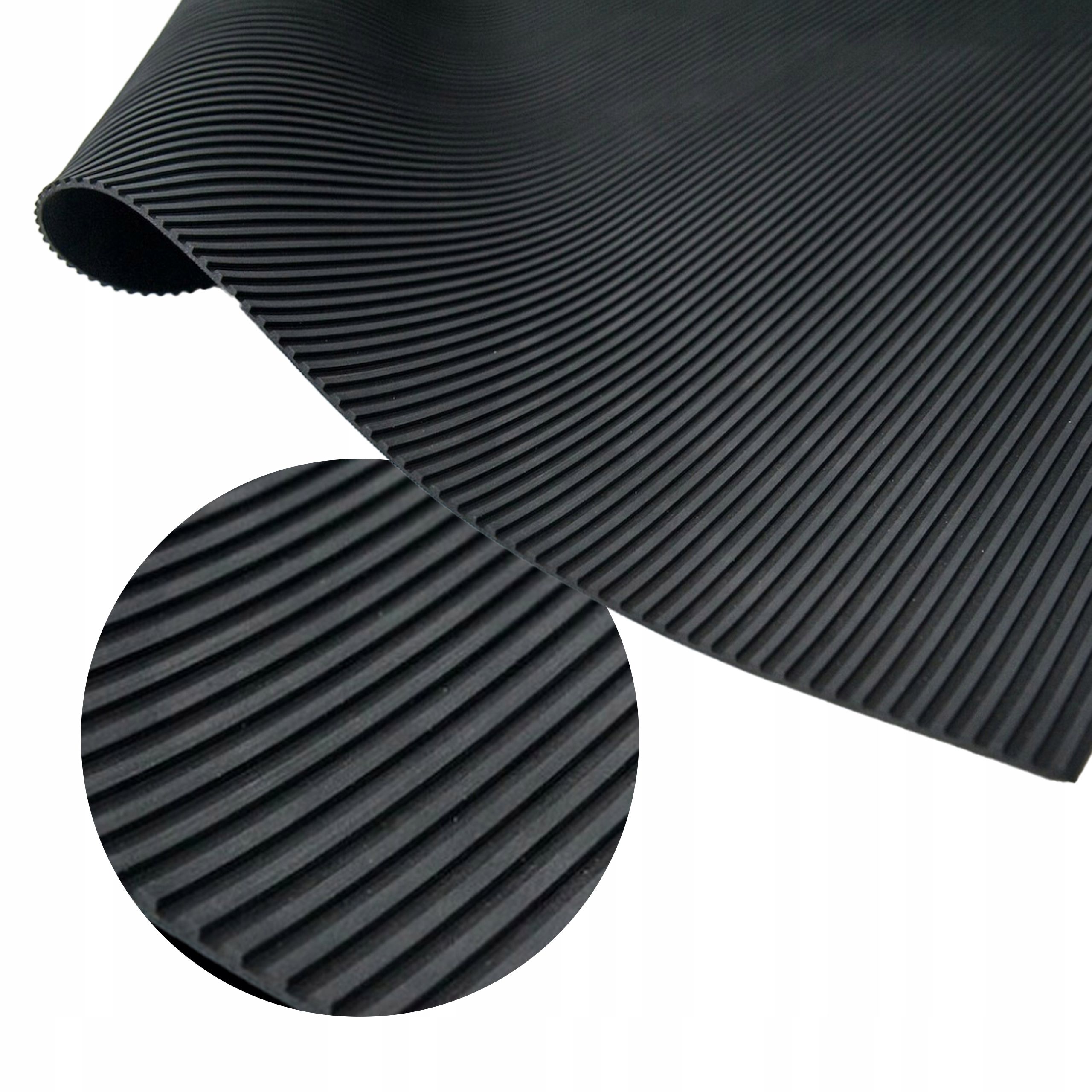  Gumové koberce s drážkami szary 3 mm x 1200 mm