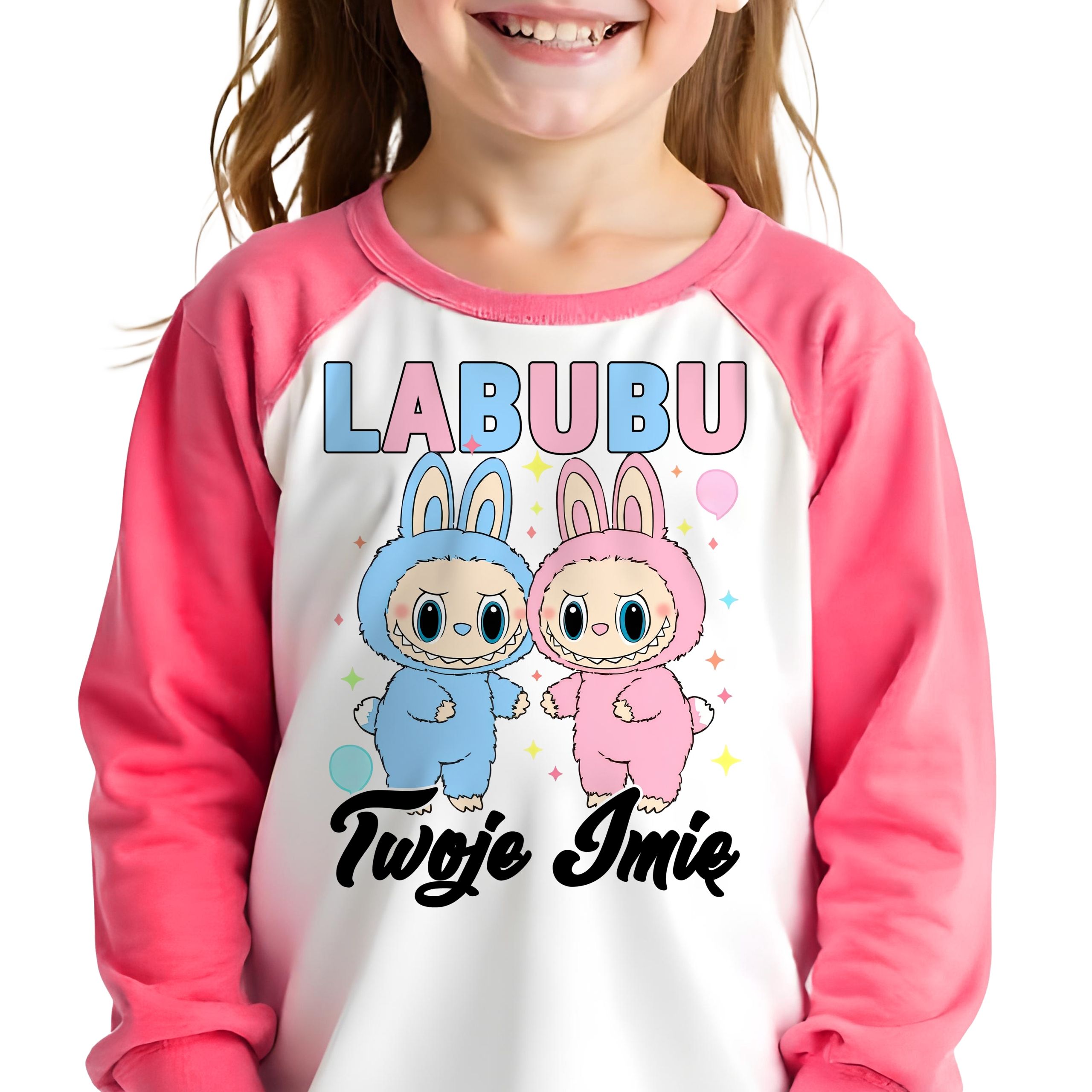  Pyjama kindisch himbeere labubu duet name zum kindergarten muster - 134 cm