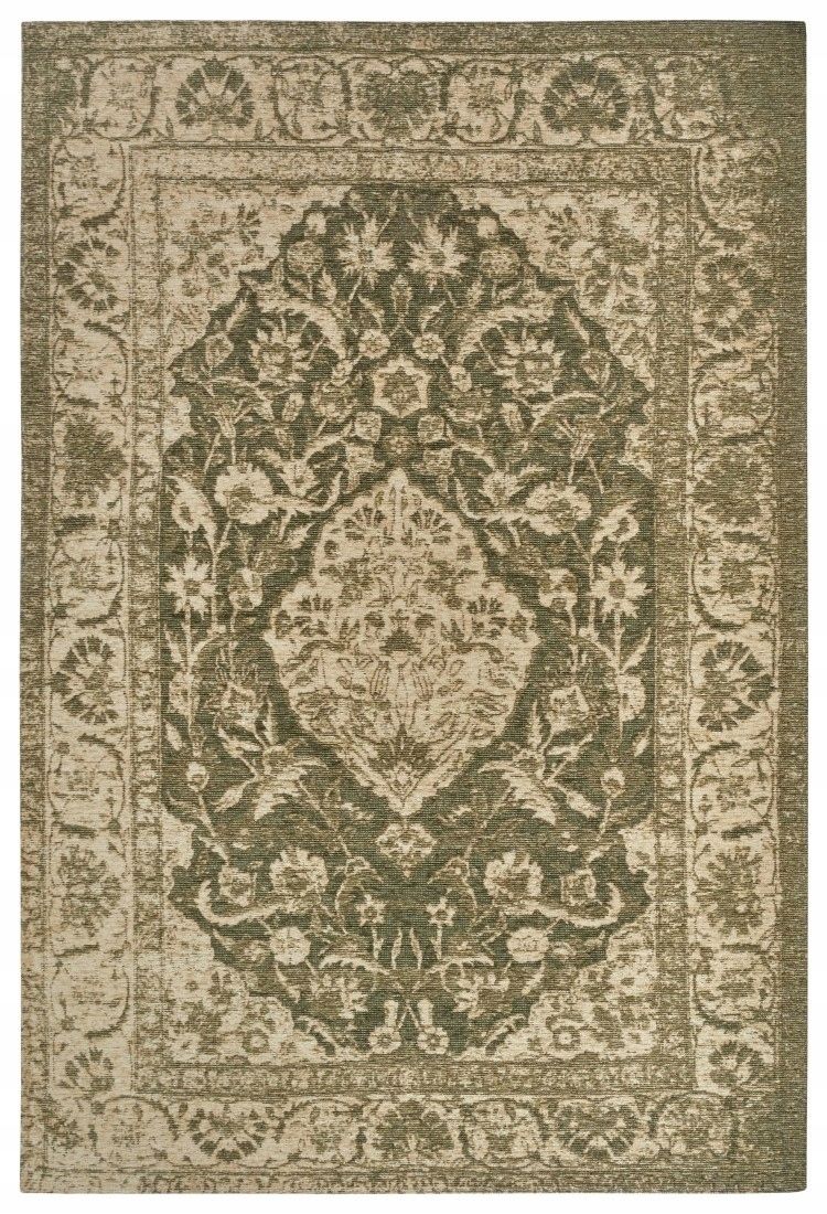  Virtuvinis kilimas 60x90cm, neslystantis tamsiai mėlynos spalvos raštas tradicinis šenilinis