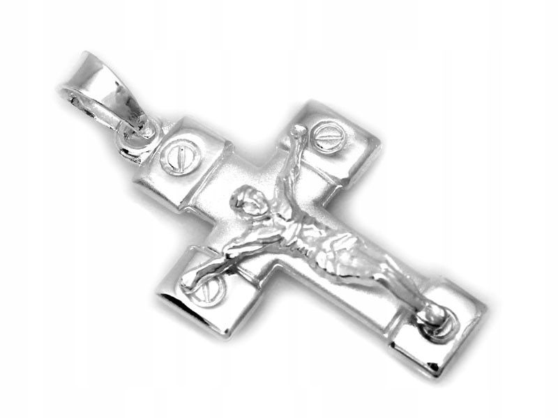  Silber anhänger am hals kreuz 925 für kinder i damen waage 1.84g religiöse gegenstände