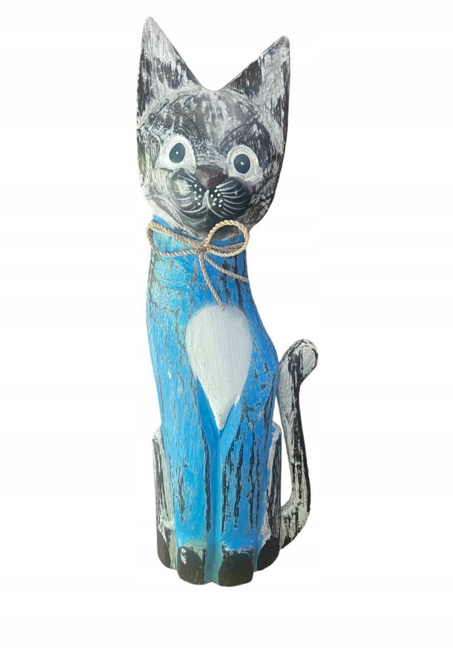  Katze kätzchen holzfigur wunderschön einzigartig dekoration oder geschenk 30cm