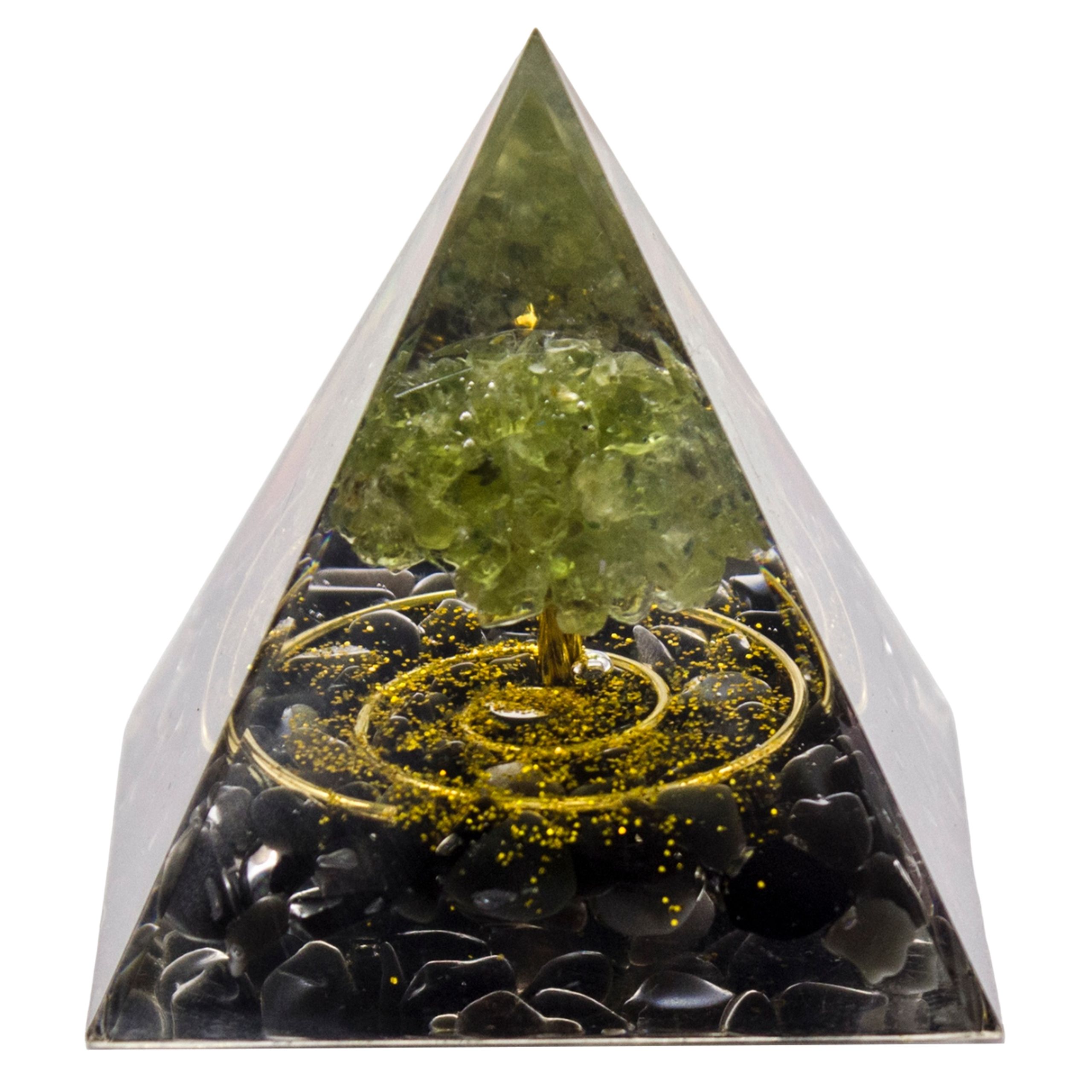  Pyramide orgonit amethyst lazuryt oliwin tigerauge feng shui chakren 5cm