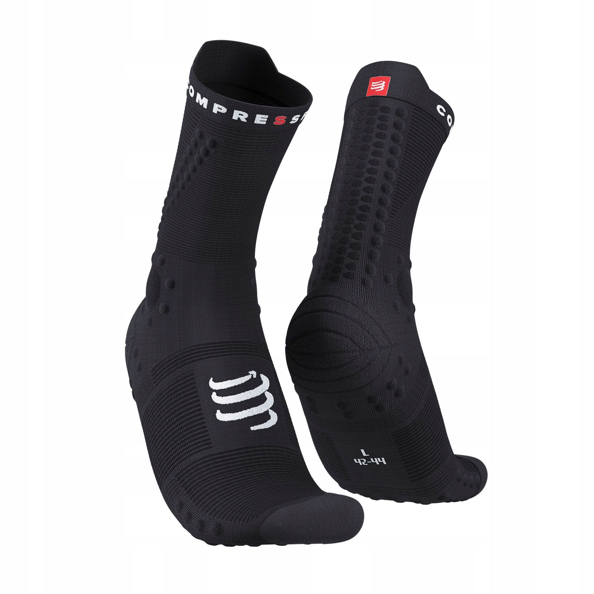  Compressport zeķes skriešanas v4.0 melns 42-44