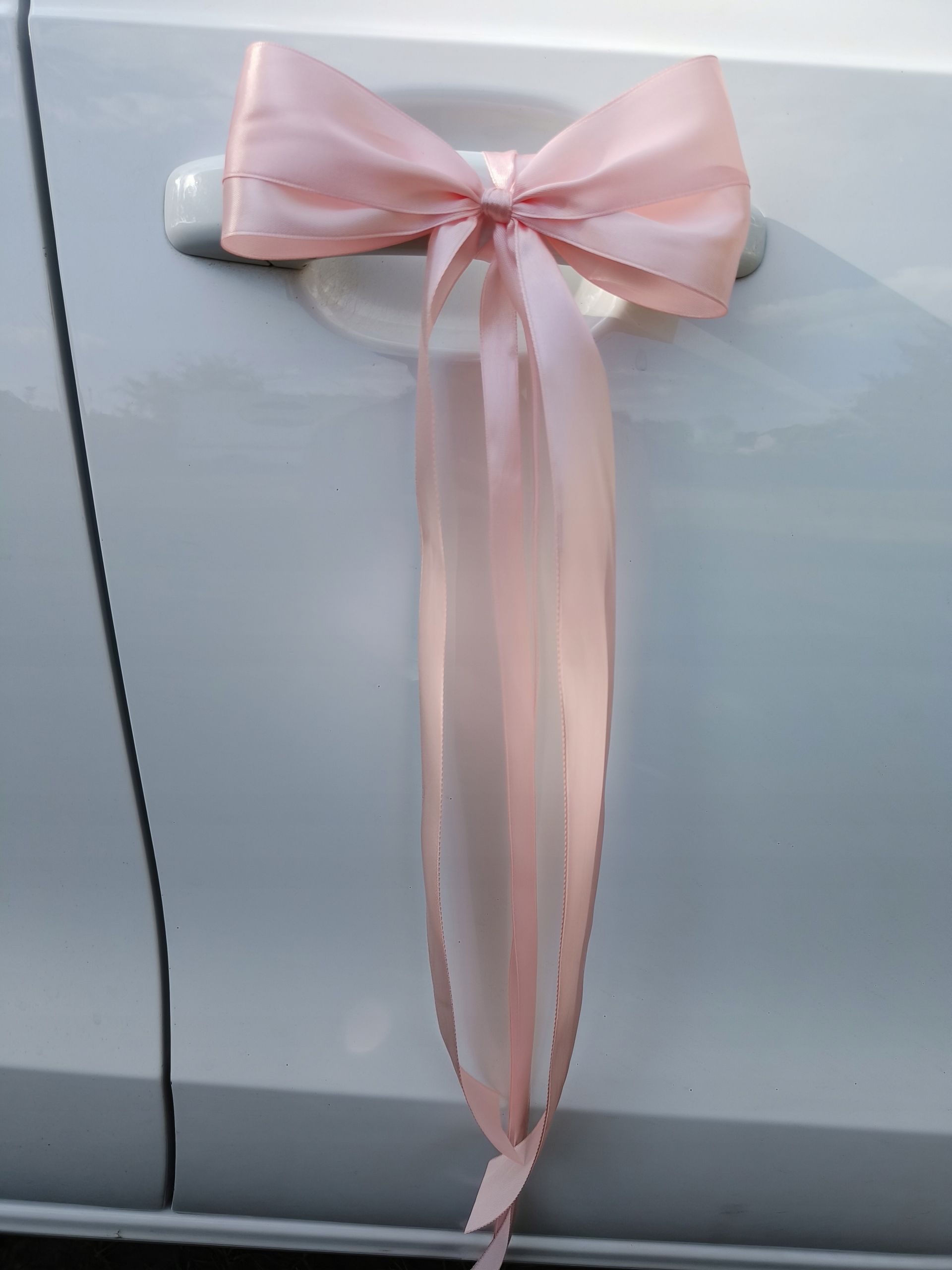  Bantu na ozdobu kliky pro auto slubnego x4 pudrově růžová