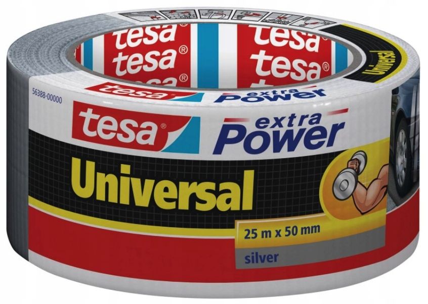  Paranduslint tesa 56388-00001-08 extra power must värv 50mm 25 meetrit
