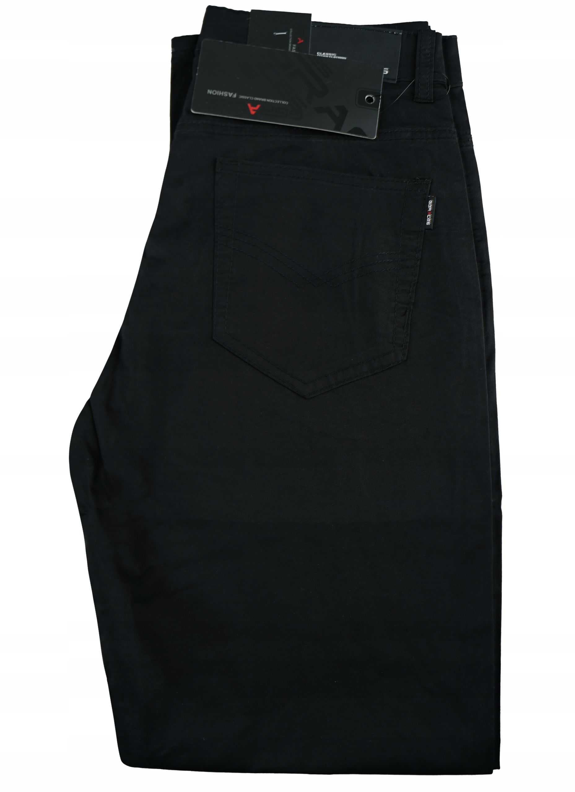  Pánské kalhoty bavlna šedá džínovina sarol jeans w48 l30 pás 124-128 cm