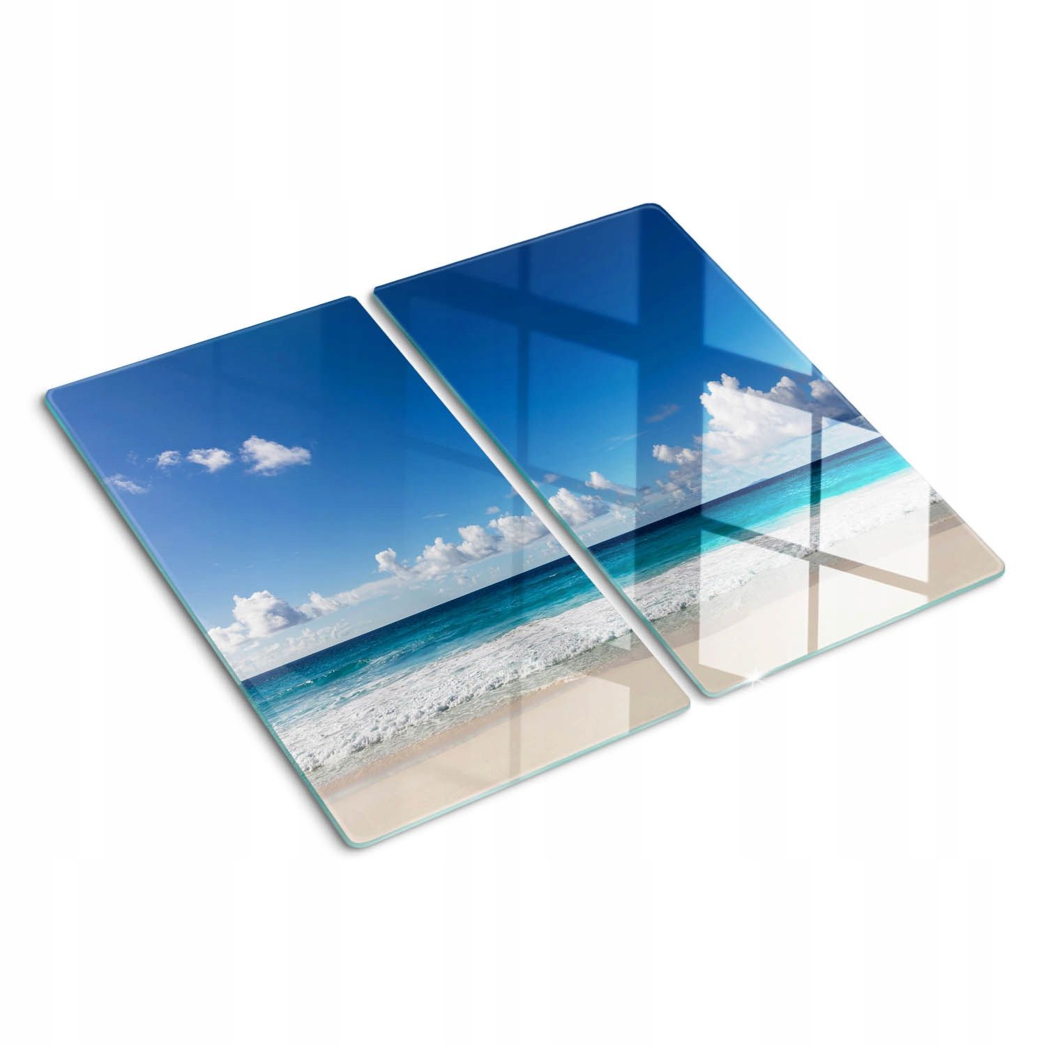  Cutting table glass painting prickly pear 2x30x52 cm