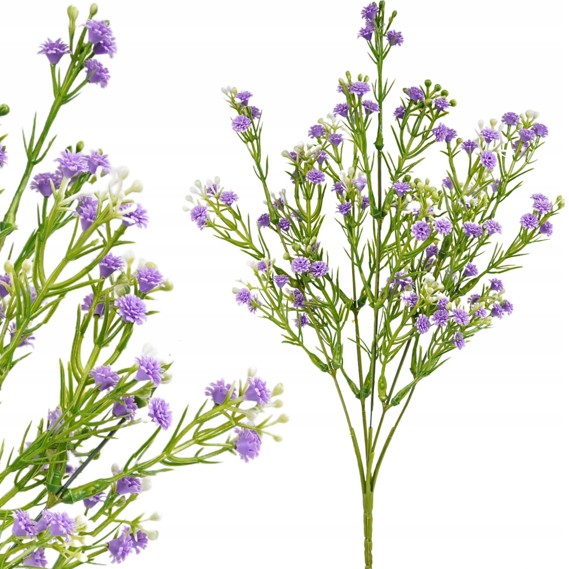  Dirbtinės gėlės gipsowka šakelė 32cm tanki violetinė priedas puokštėms