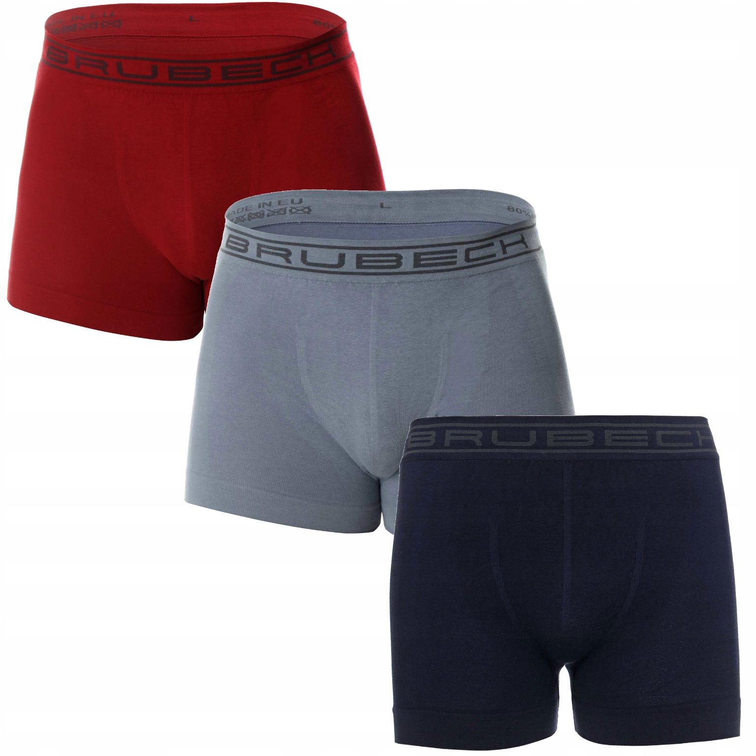  Brubeck pánské boxerky bavlna 3 ks. shortbox termoaktivní 3 barvy l