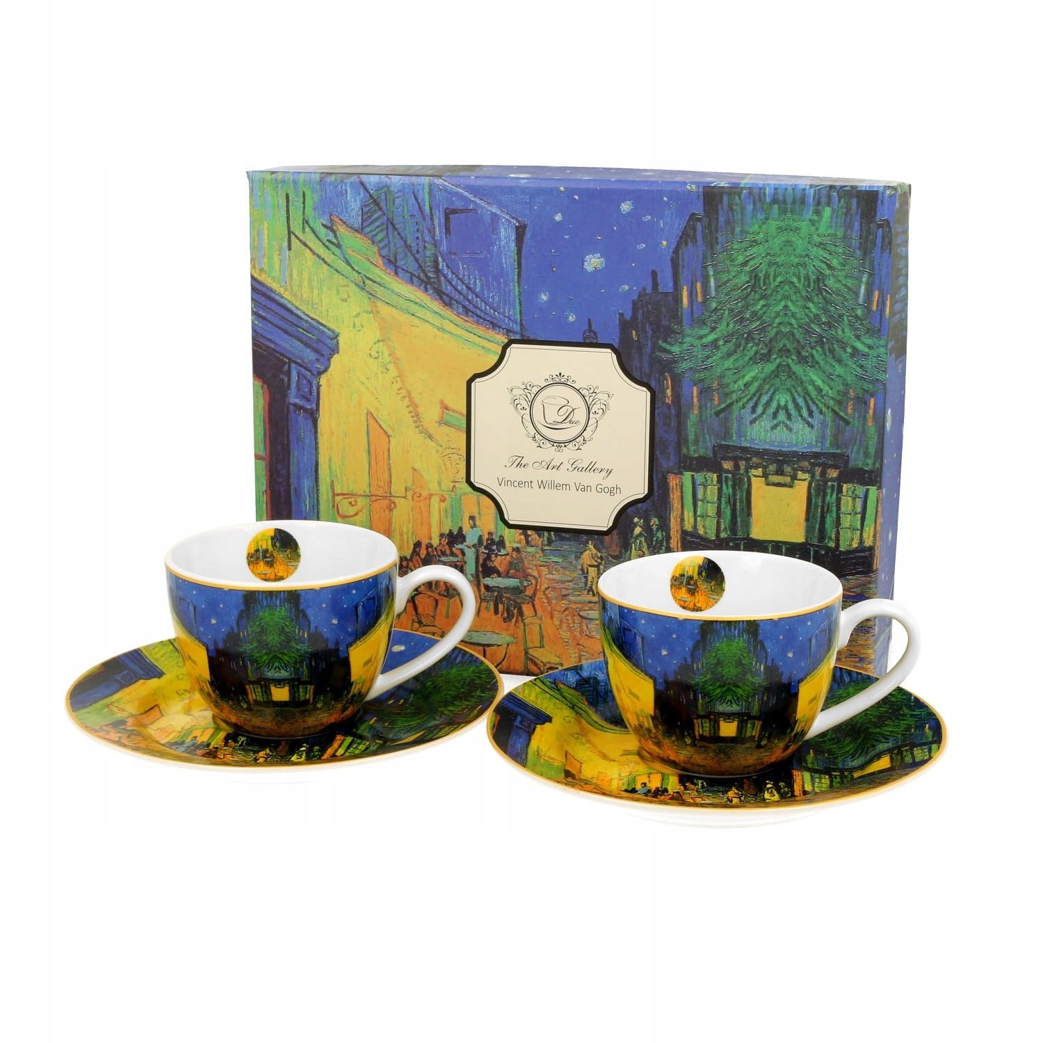  2 cups espresso with saucers safa