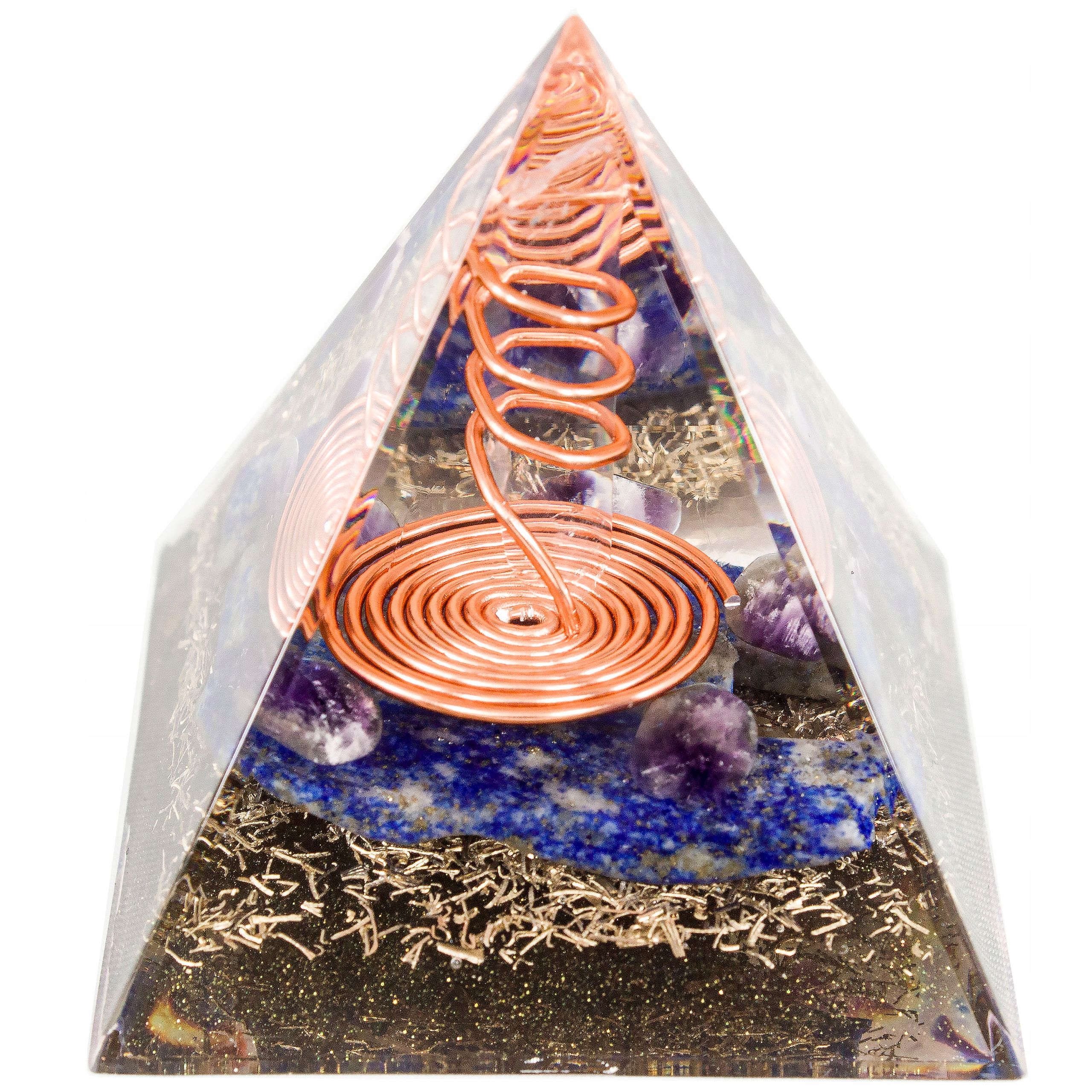  Pyramide orgonit amethyst lazuryt oliwin tigerauge feng shui chakren 5cm