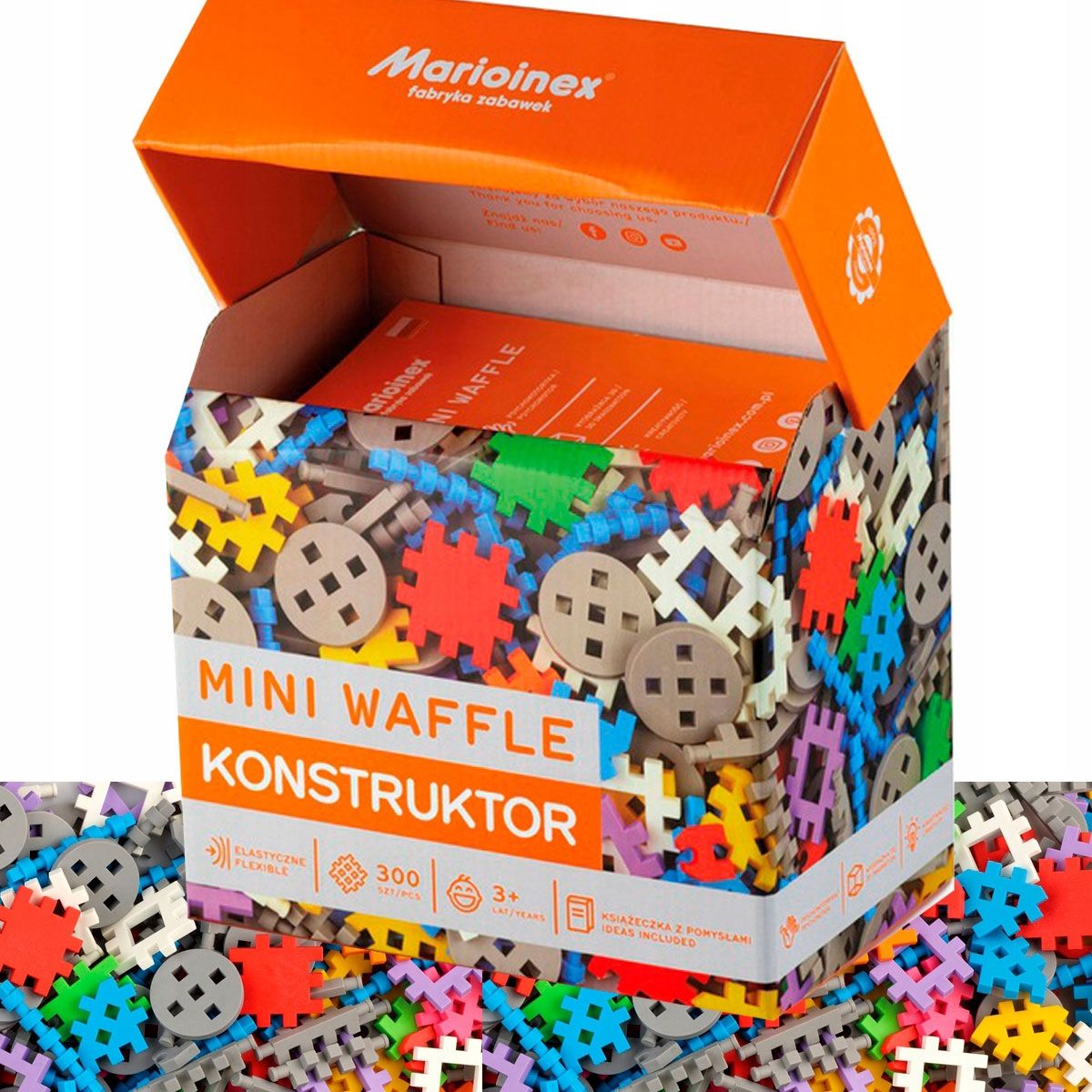  Pastell- blöcke marioinex waffle mini 300 pcs., 10 blätter lehrreich