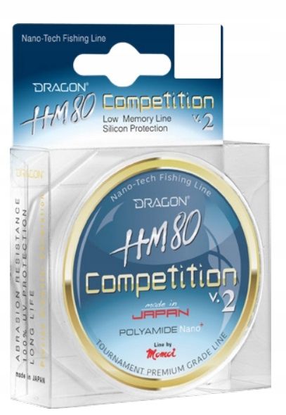  Linija dragon hm80 v.2 competition 0.103 mm/1.88 kg 100 m šviesiai pilkos spalvos žvejybai