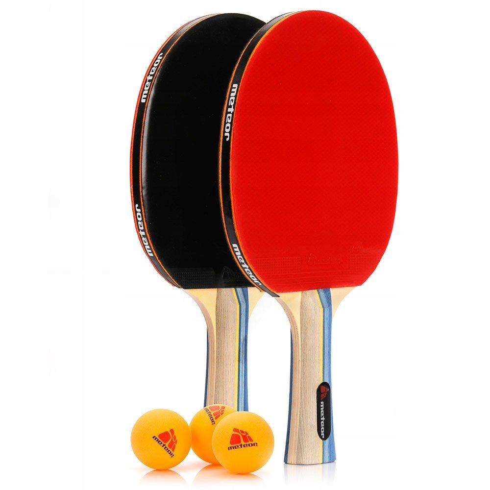  Komplektas stalo tenisui stalo teniso meteor zephyr + 3 kamuoliai